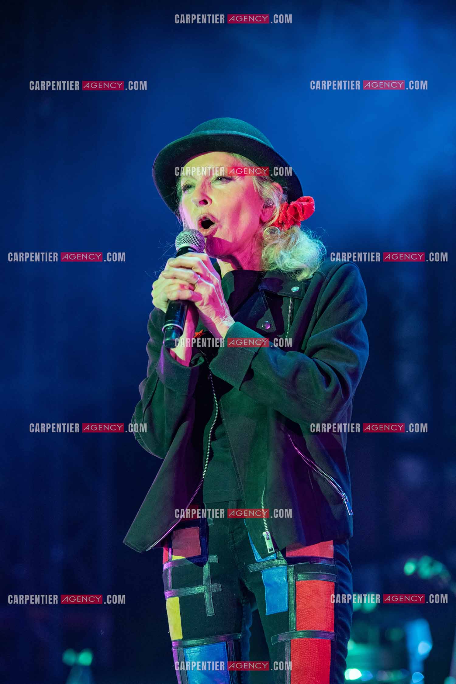 La chanteuse Véronique Sanson en concert lors du festival d'été de Soliès Pont le 17 juillet 2021.  ( Exclusif )