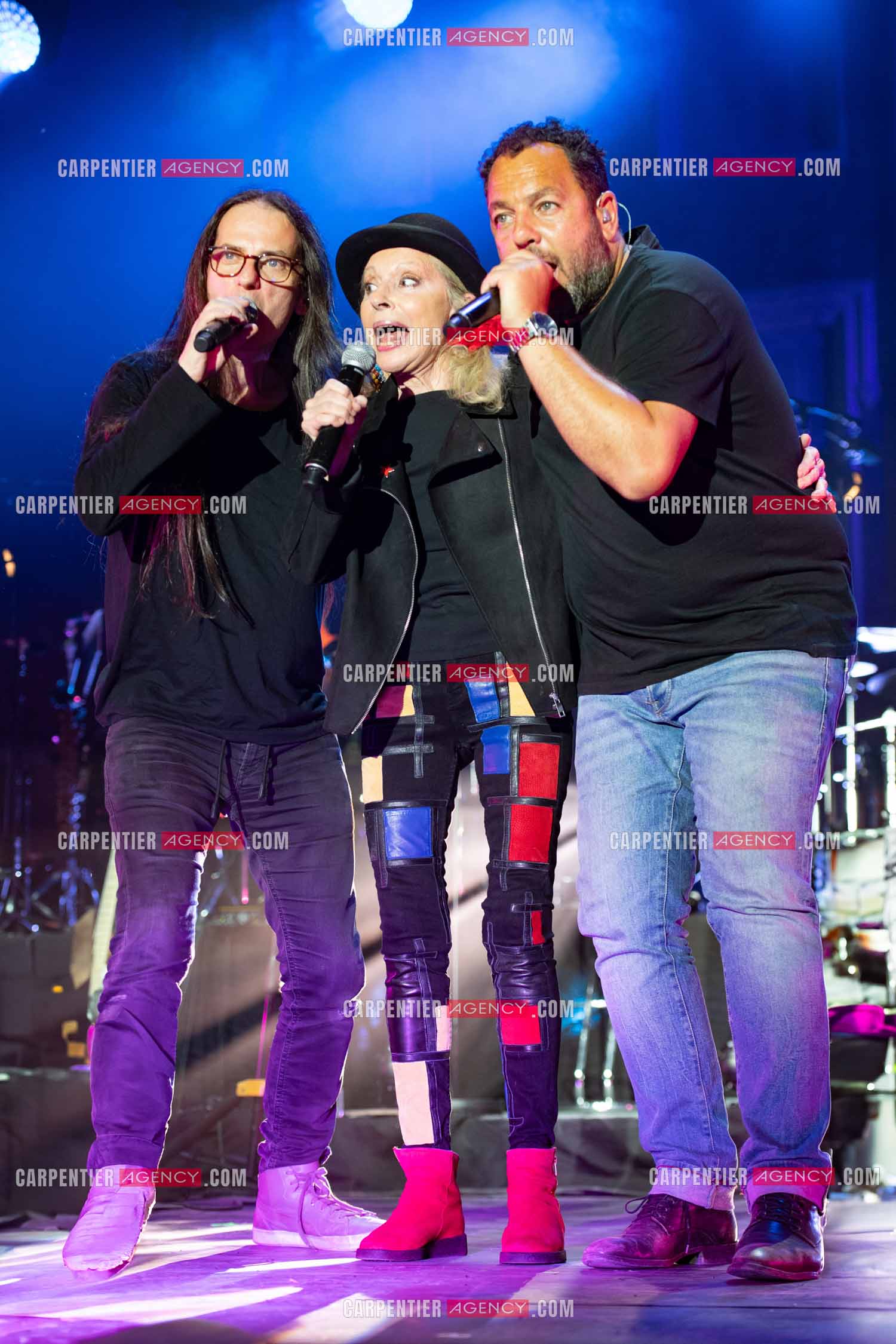 La chanteuse Véronique Sanson en concert lors du festival d'été de Soliès Pont le 17 juillet 2021.  ( Exclusif )