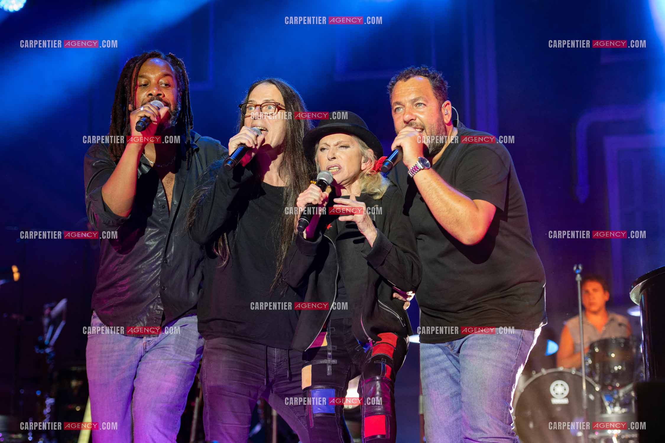 La chanteuse Véronique Sanson en concert lors du festival d'été de Soliès Pont le 17 juillet 2021.  ( Exclusif )