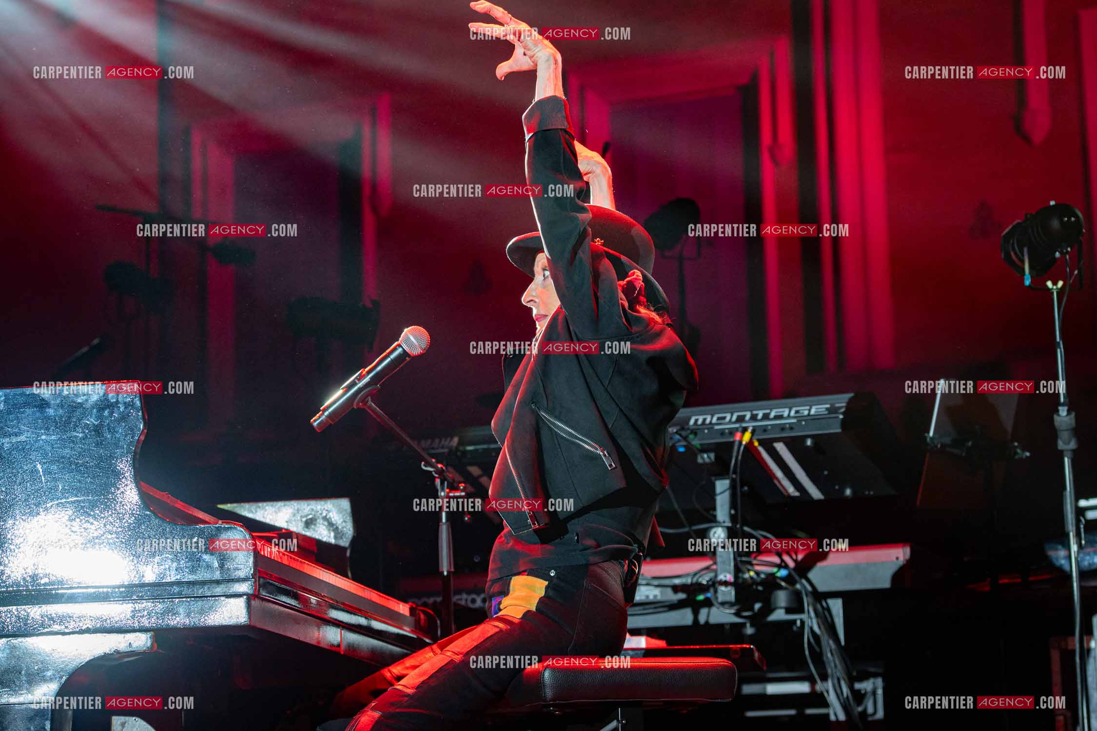 La chanteuse Véronique Sanson en concert lors du festival d'été de Soliès Pont le 17 juillet 2021.  ( Exclusif )