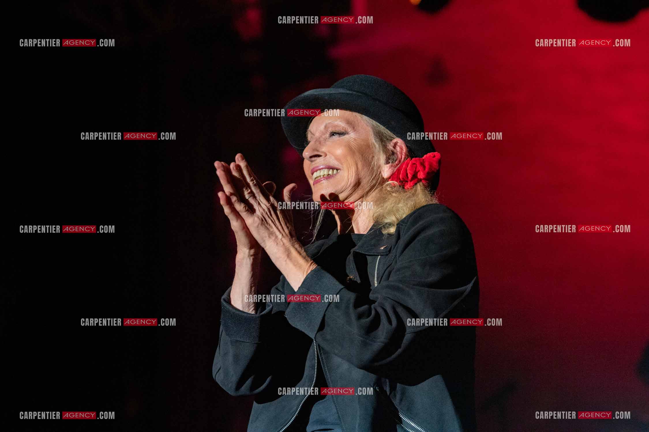 La chanteuse Véronique Sanson en concert lors du festival d'été de Soliès Pont le 17 juillet 2021.  ( Exclusif )