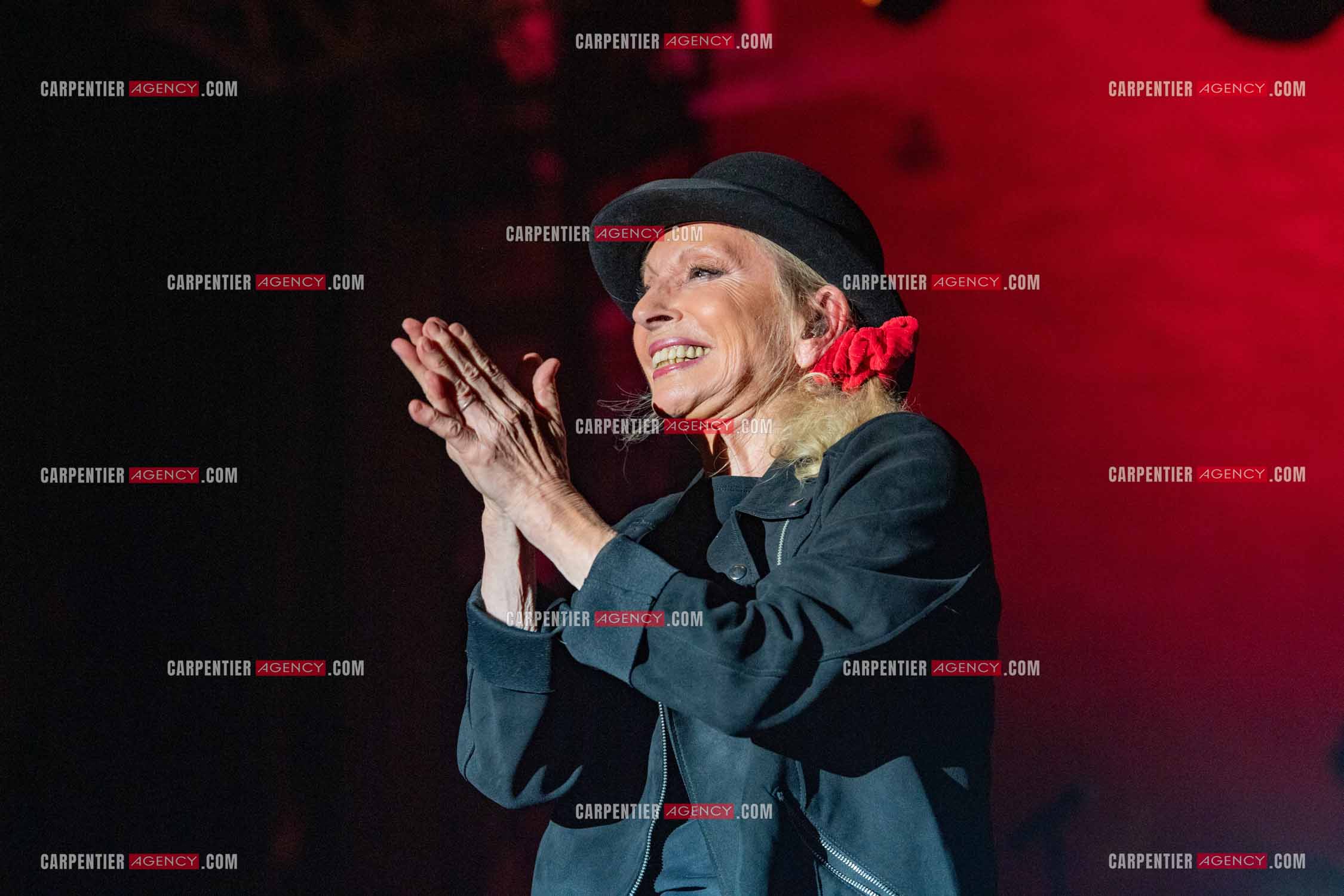 La chanteuse Véronique Sanson en concert lors du festival d'été de Soliès Pont le 17 juillet 2021.  ( Exclusif )