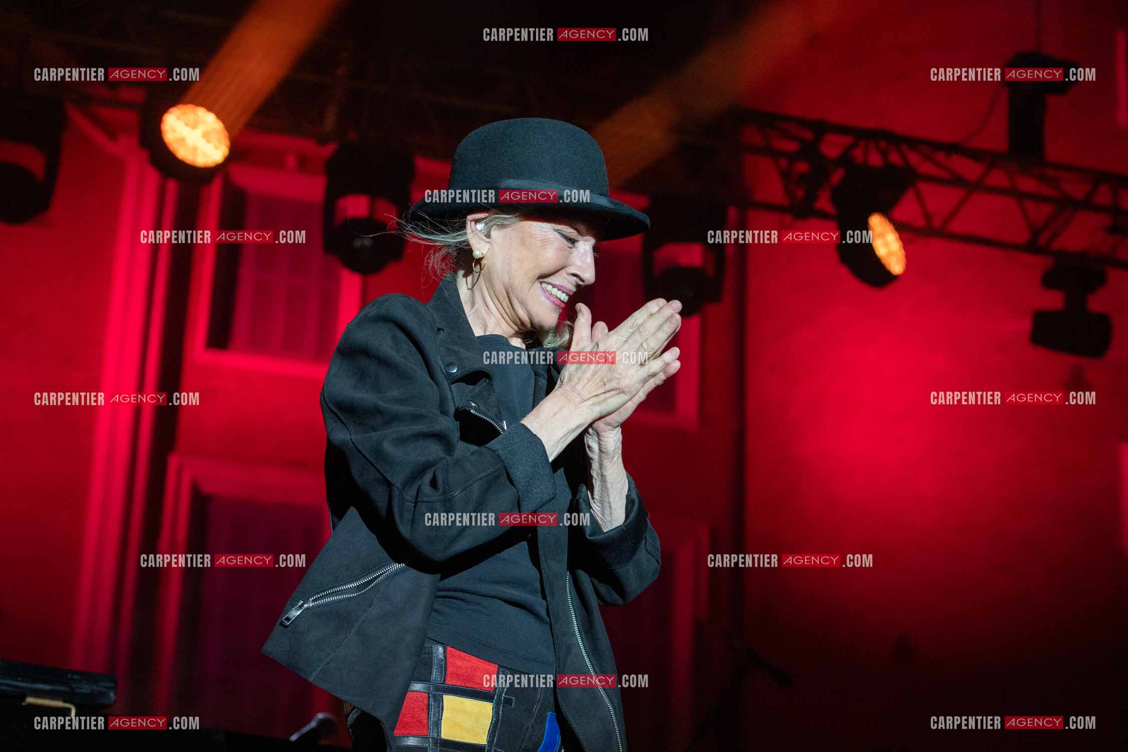 La chanteuse Véronique Sanson en concert lors du festival d'été de Soliès Pont le 17 juillet 2021.  ( Exclusif )