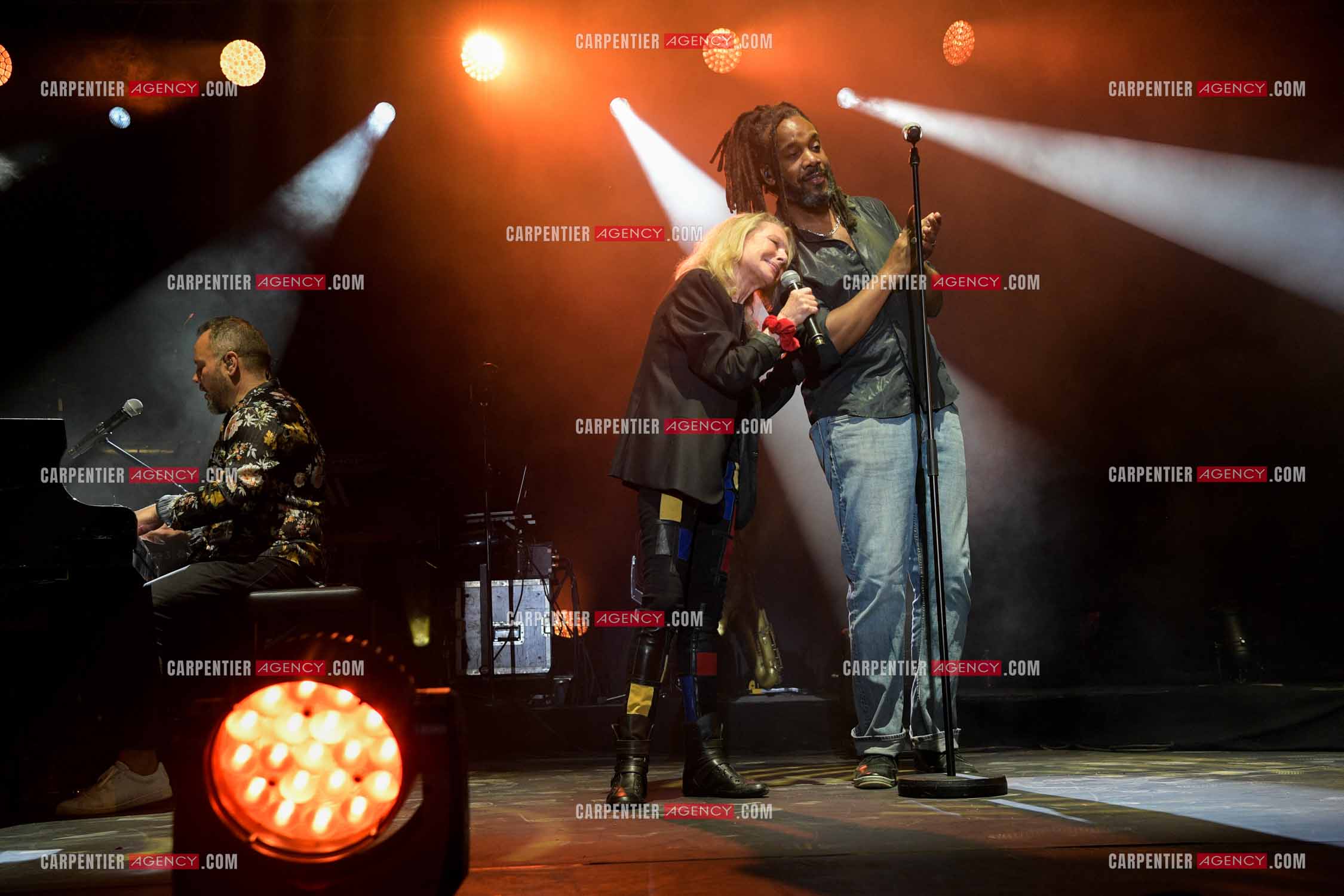 La chanteuse véronique Sanson en concert pour le festival du château de Solliès-Pont en 2021.   ( Exclusif )