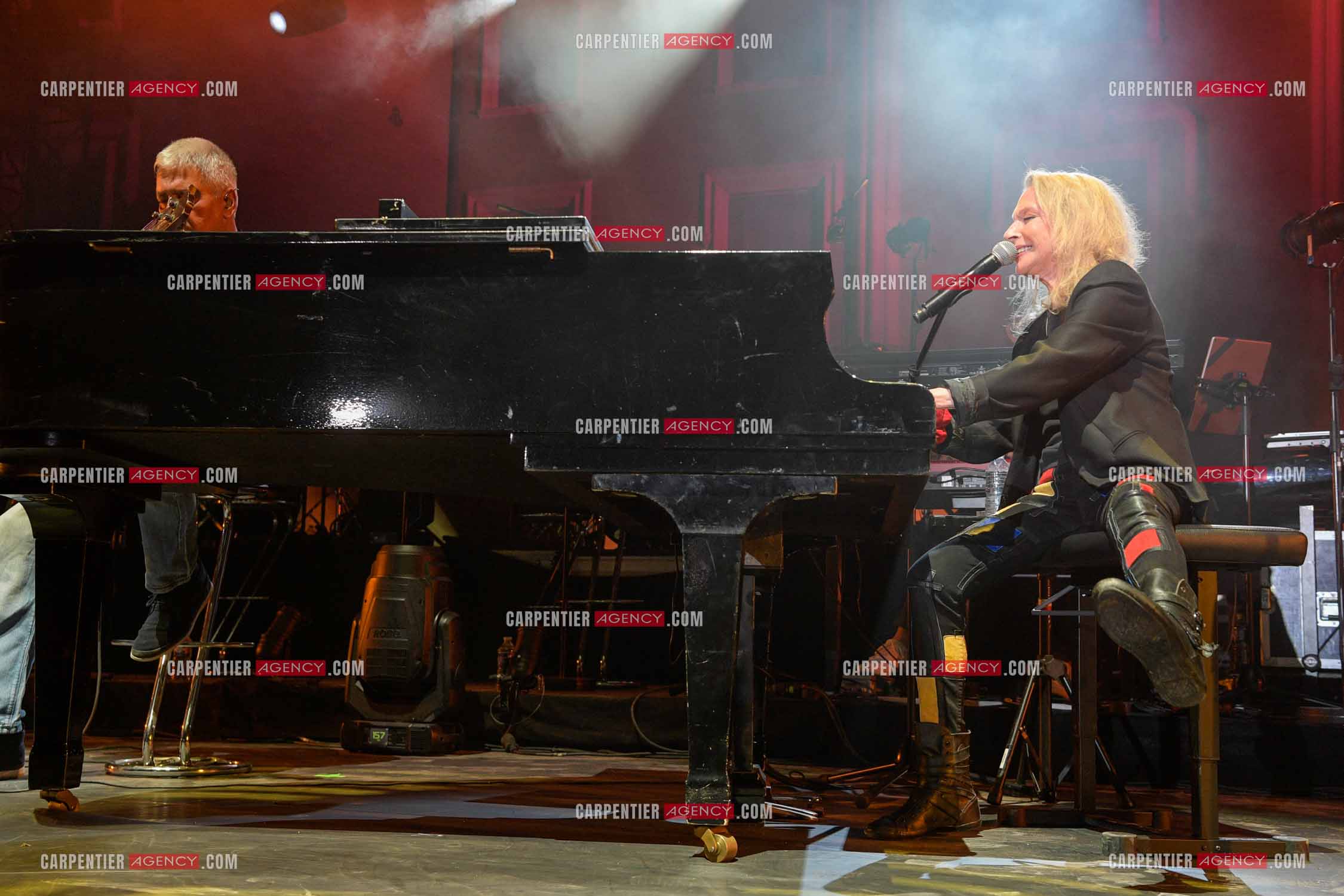 La chanteuse véronique Sanson en concert pour le festival du château de Solliès-Pont en 2021.   ( Exclusif )