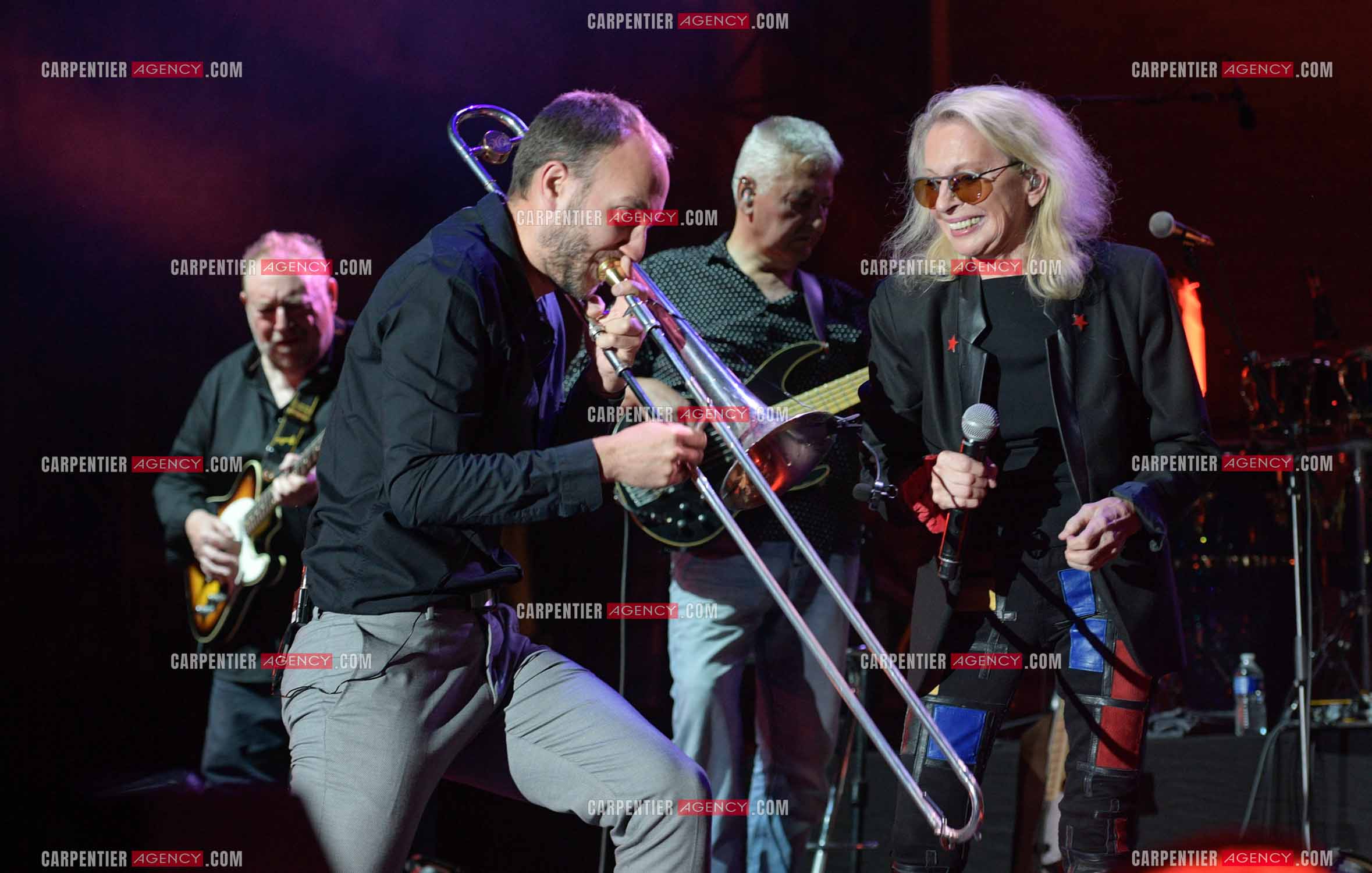La chanteuse véronique Sanson en concert pour le festival du château de Solliès-Pont en 2021.   ( Exclusif )