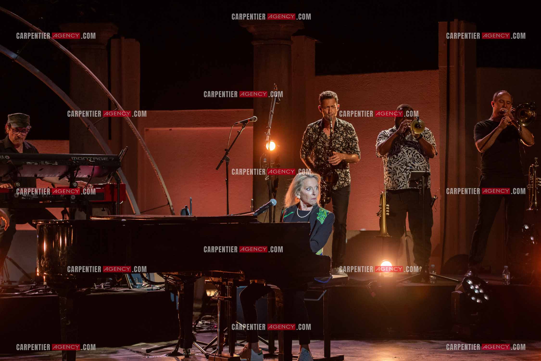 La chanteuse Véronique Sanson au festival de Ramatuelle pour sa dernière date de sa tournée d'été "Hasta Luego".      ( Exclusif )