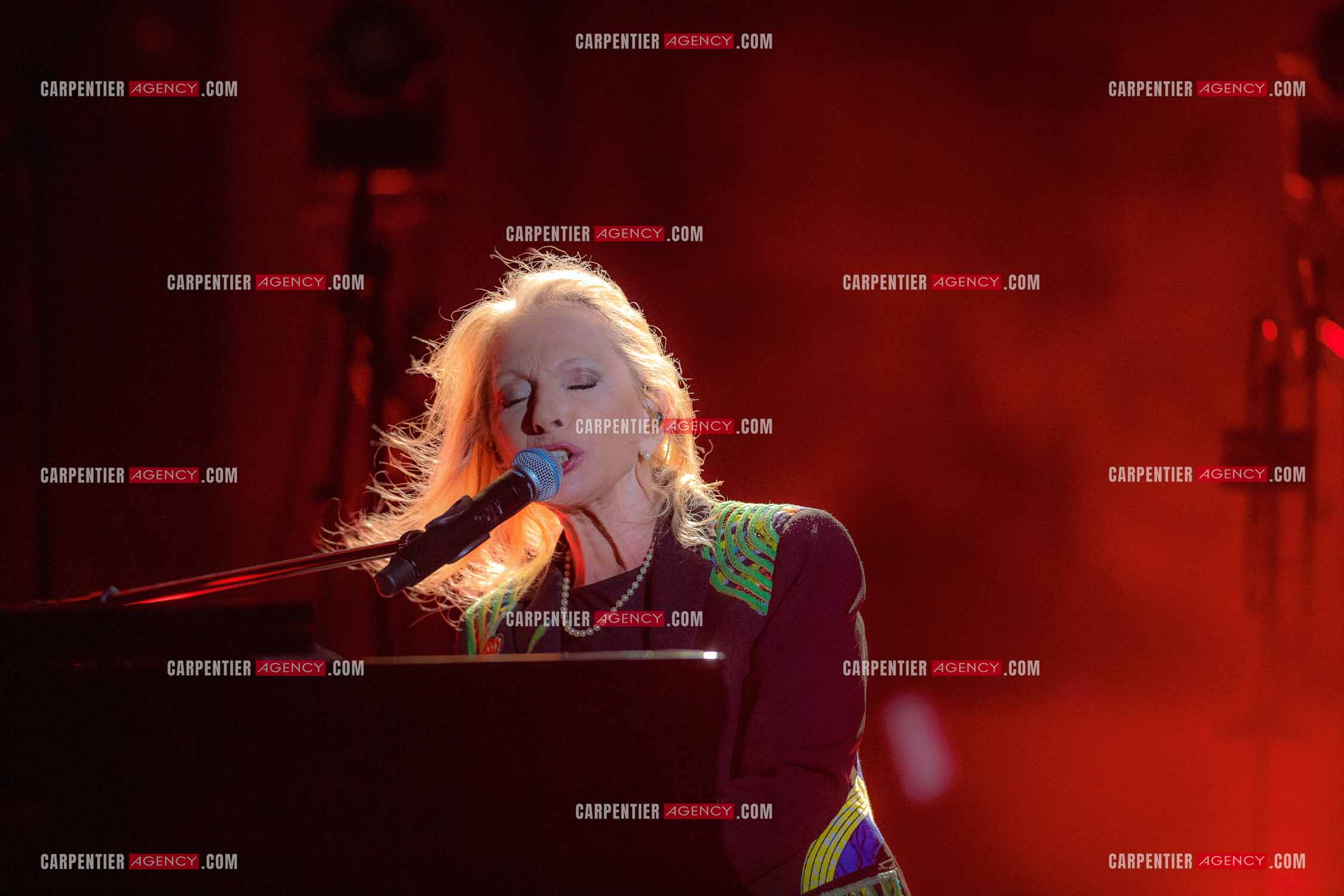 La chanteuse Véronique Sanson au festival de Ramatuelle pour sa dernière date de sa tournée d'été "Hasta Luego".      ( Exclusif )