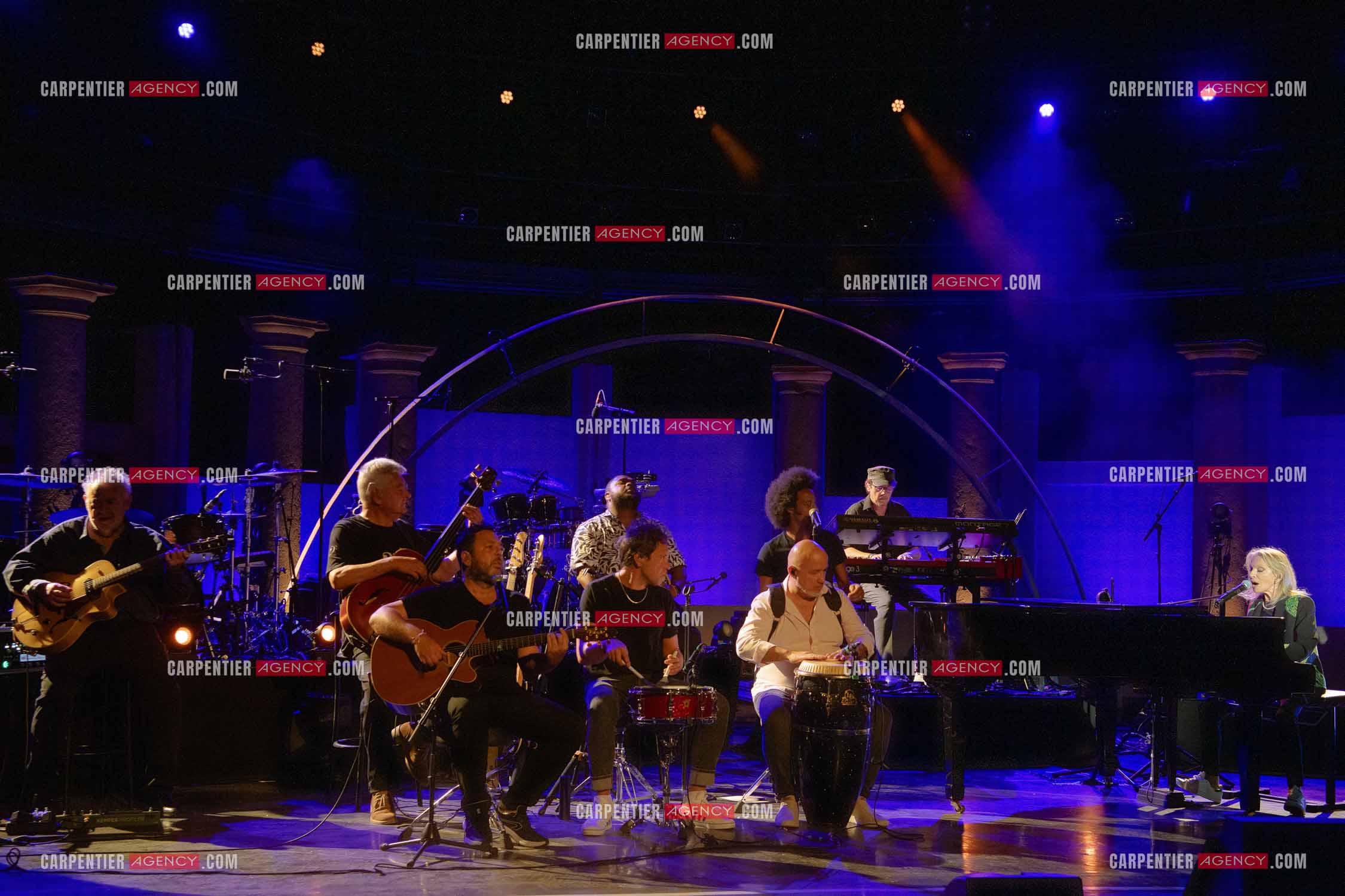 La chanteuse Véronique Sanson au festival de Ramatuelle pour sa dernière date de sa tournée d'été "Hasta Luego".      ( Exclusif )