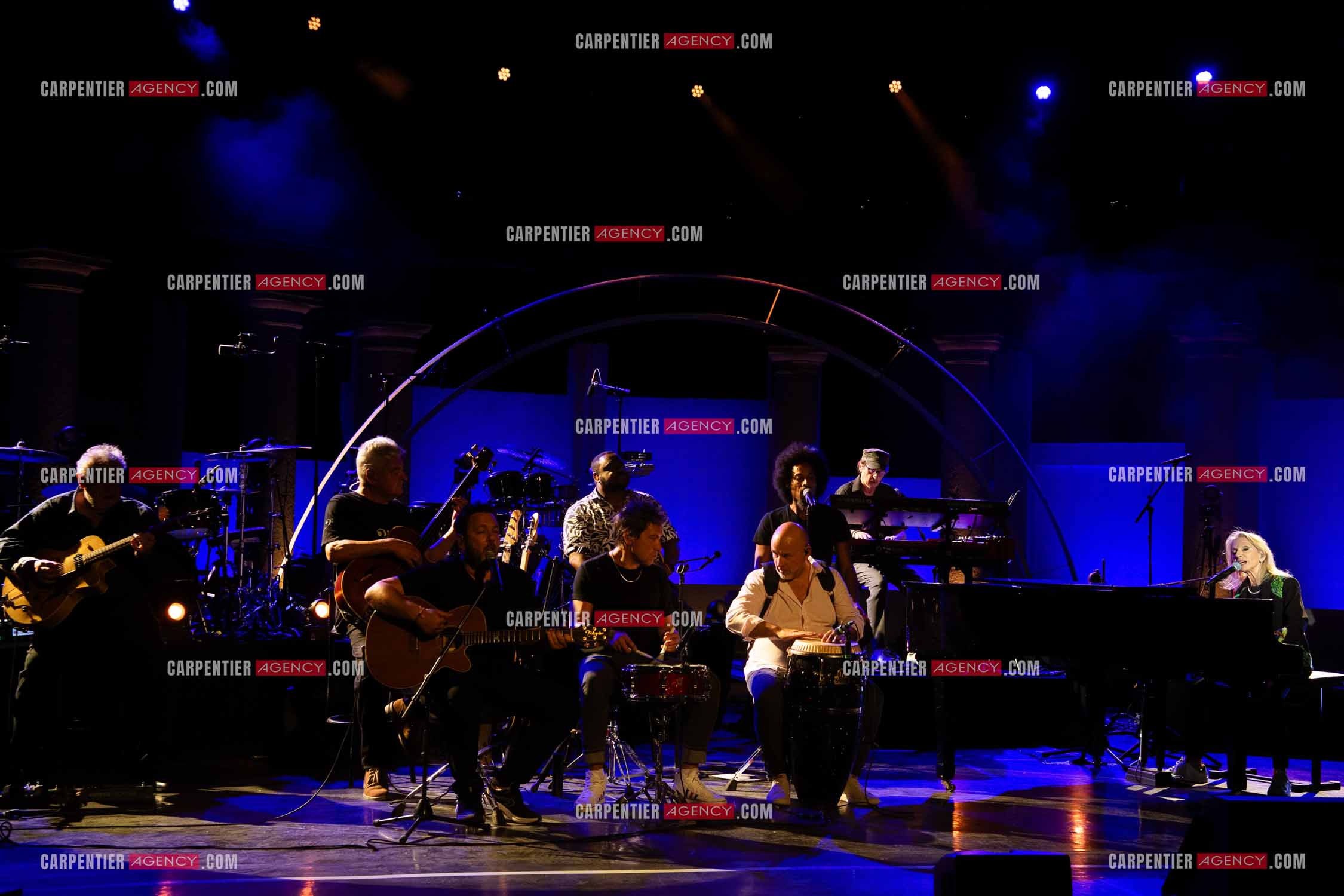 La chanteuse Véronique Sanson au festival de Ramatuelle pour sa dernière date de sa tournée d'été "Hasta Luego".      ( Exclusif )