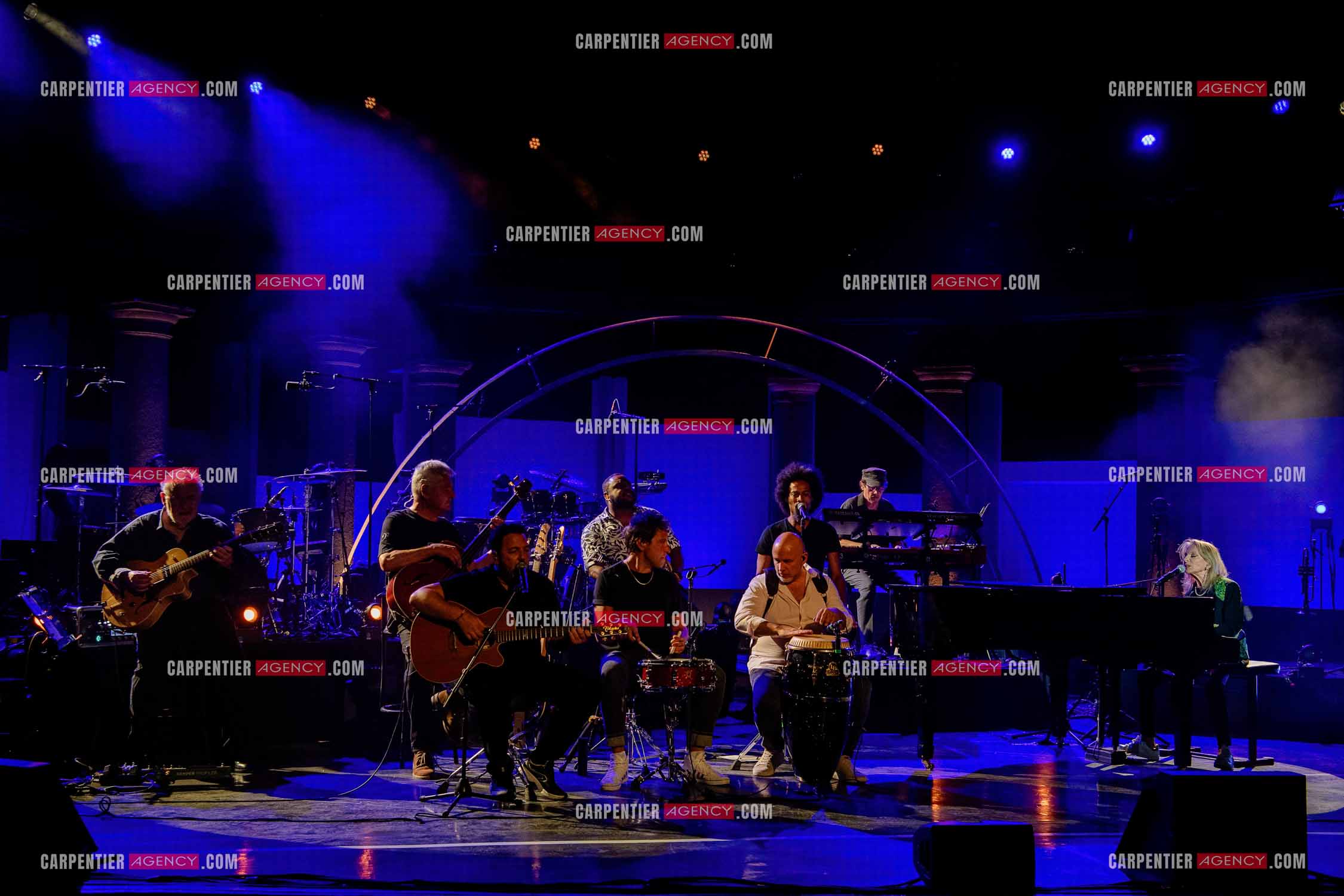 La chanteuse Véronique Sanson au festival de Ramatuelle pour sa dernière date de sa tournée d'été "Hasta Luego".      ( Exclusif )