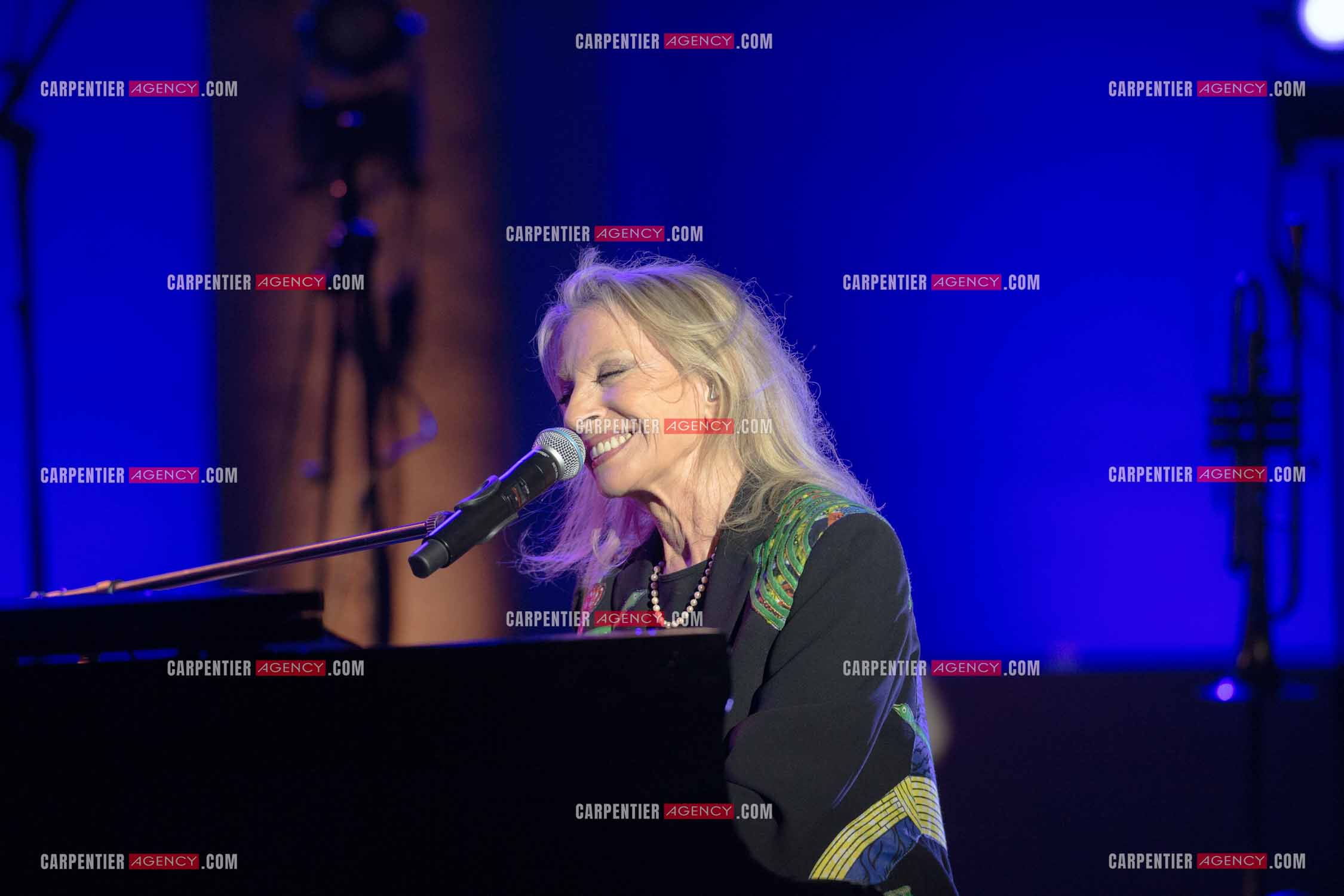 La chanteuse Véronique Sanson au festival de Ramatuelle pour sa dernière date de sa tournée d'été "Hasta Luego".    ( Exclusif )