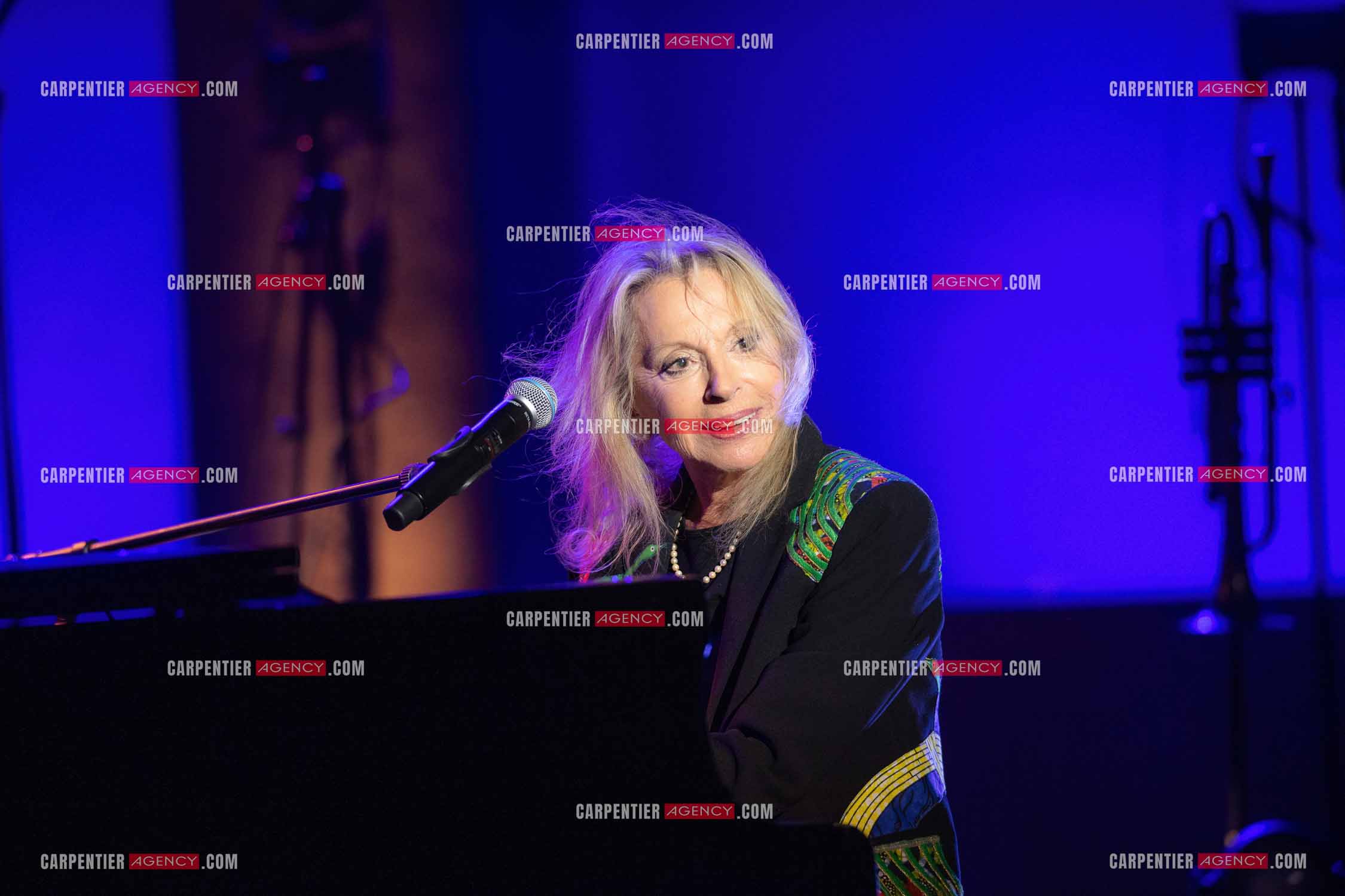 La chanteuse Véronique Sanson au festival de Ramatuelle pour sa dernière date de sa tournée d'été "Hasta Luego".      ( Exclusif )