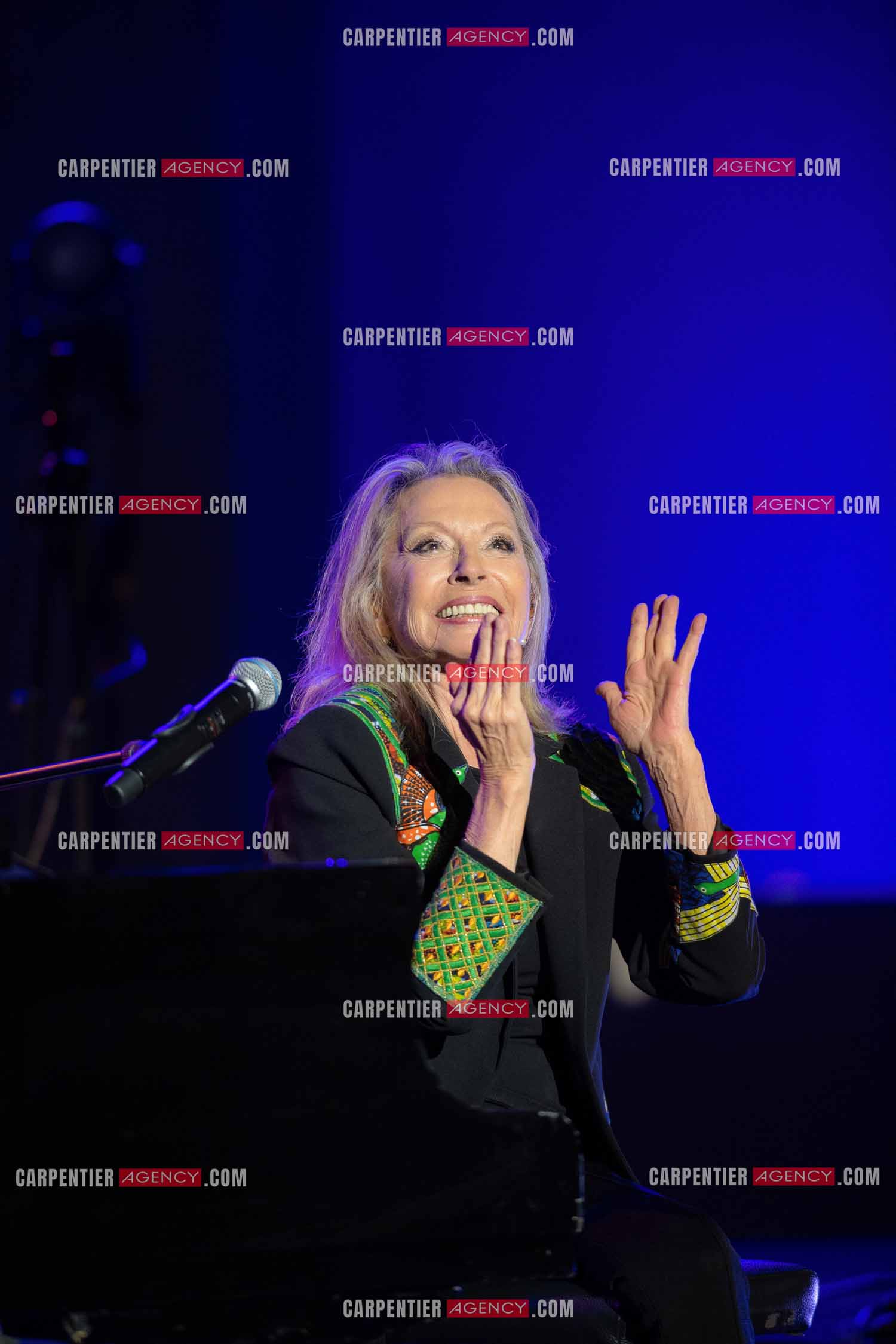 La chanteuse Véronique Sanson au festival de Ramatuelle pour sa dernière date de sa tournée d'été "Hasta Luego".      ( Exclusif )