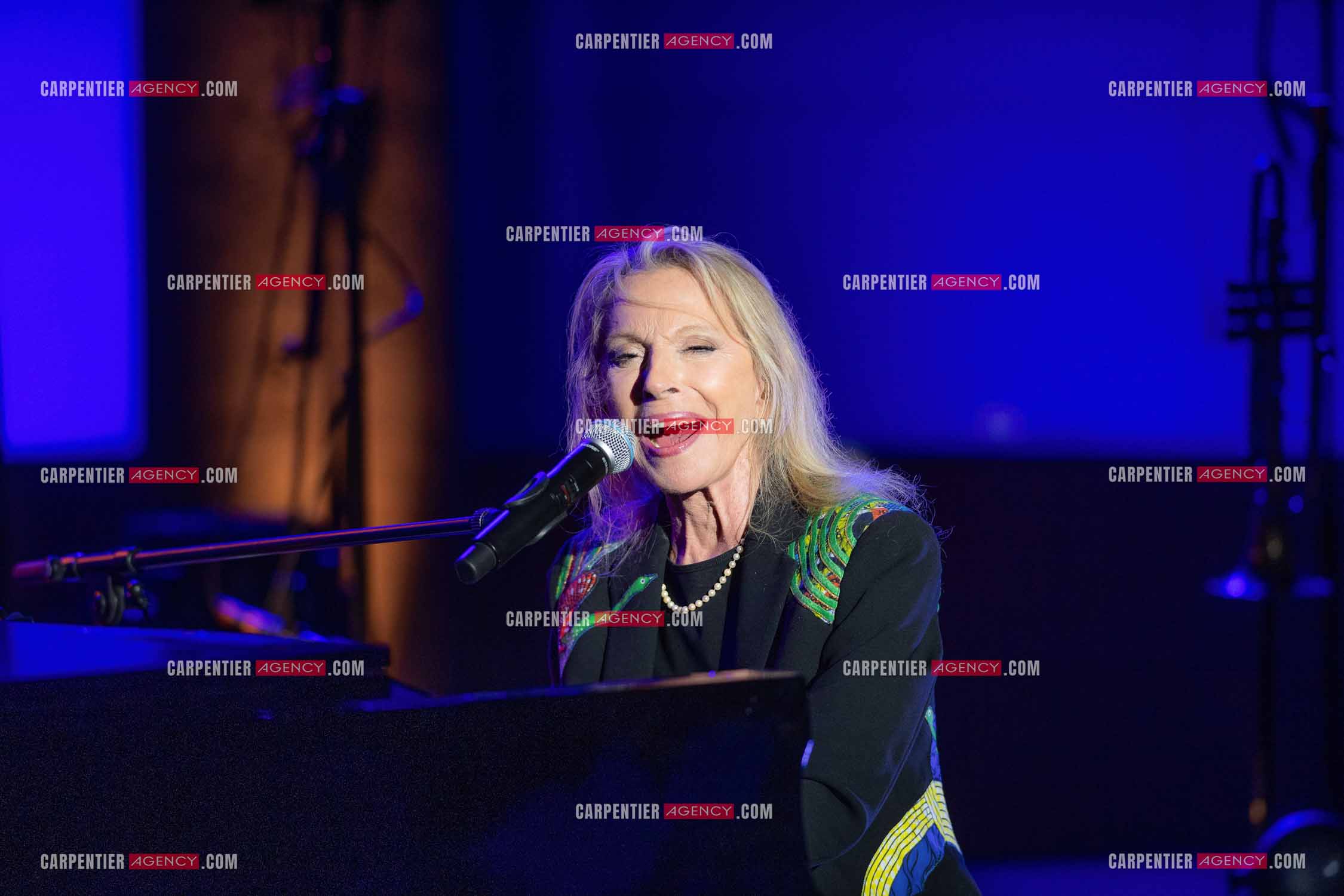 La chanteuse Véronique Sanson au festival de Ramatuelle pour sa dernière date de sa tournée d'été "Hasta Luego".      ( Exclusif )