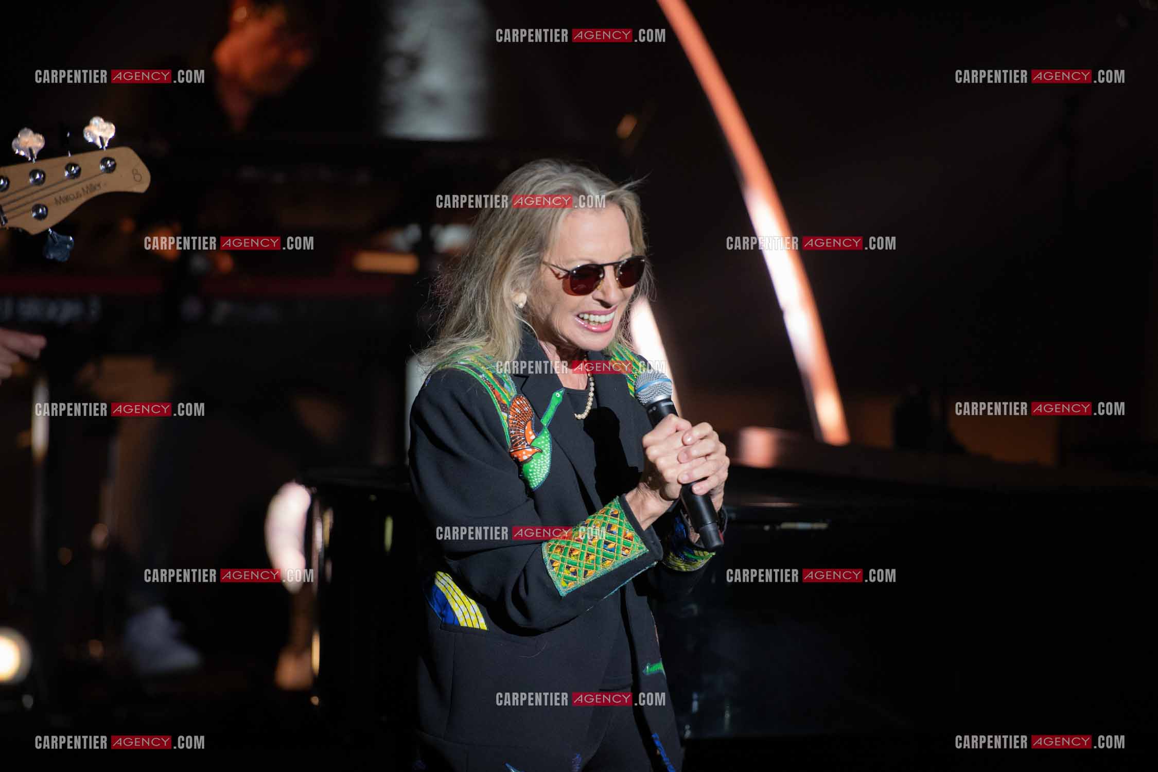 La chanteuse Véronique Sanson au festival de Ramatuelle pour sa dernière date de sa tournée d'été "Hasta Luego".      ( Exclusif )