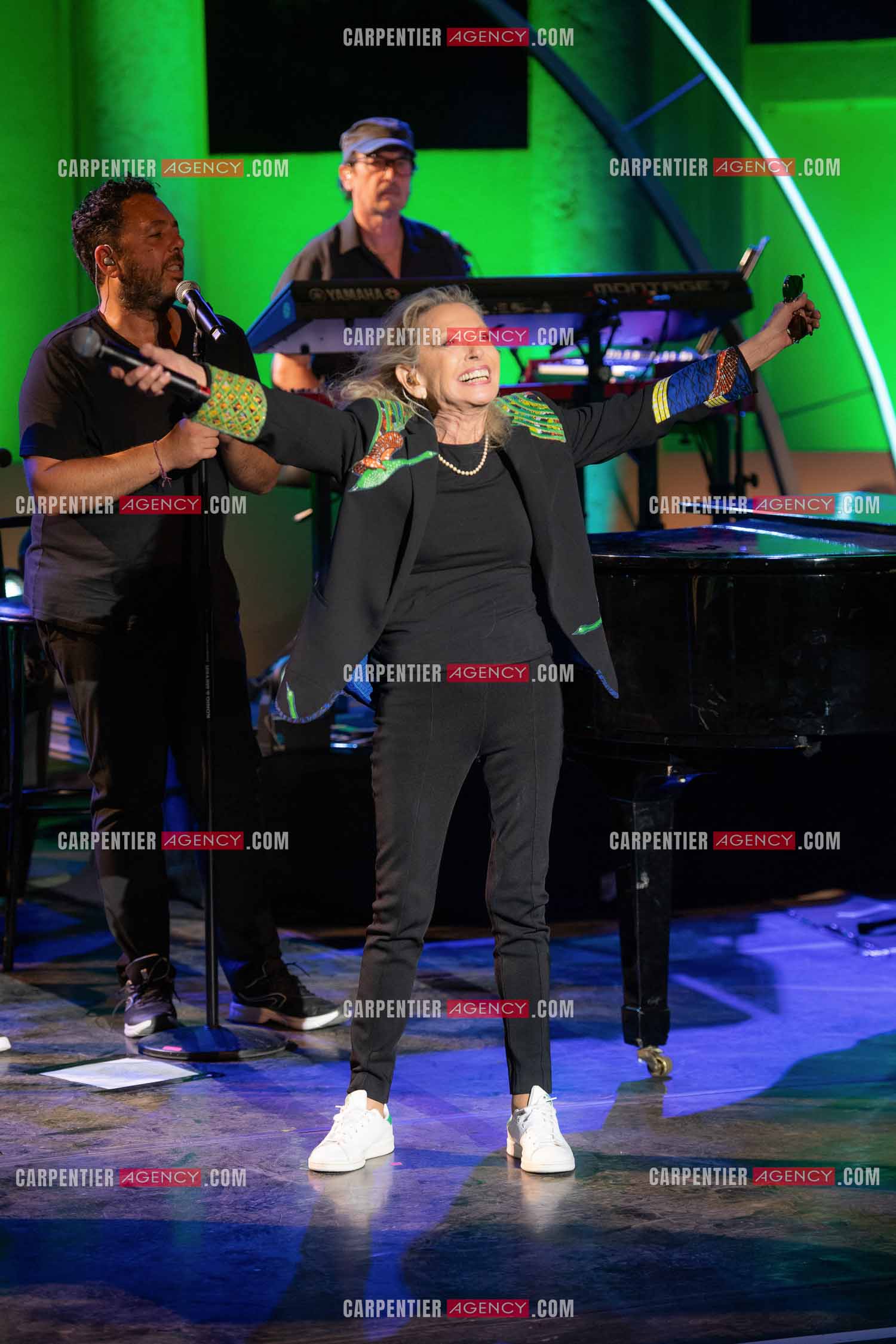 La chanteuse Véronique Sanson au festival de Ramatuelle pour sa dernière date de sa tournée d'été "Hasta Luego".      ( Exclusif )