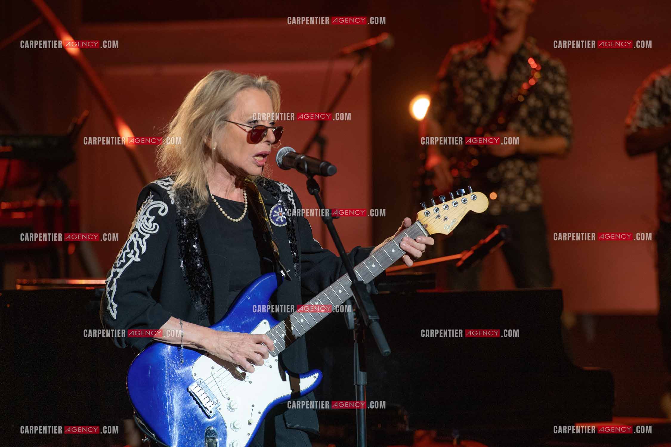 La chanteuse Véronique Sanson au festival de Ramatuelle pour sa dernière date de sa tournée d'été "Hasta Luego".      ( Exclusif )