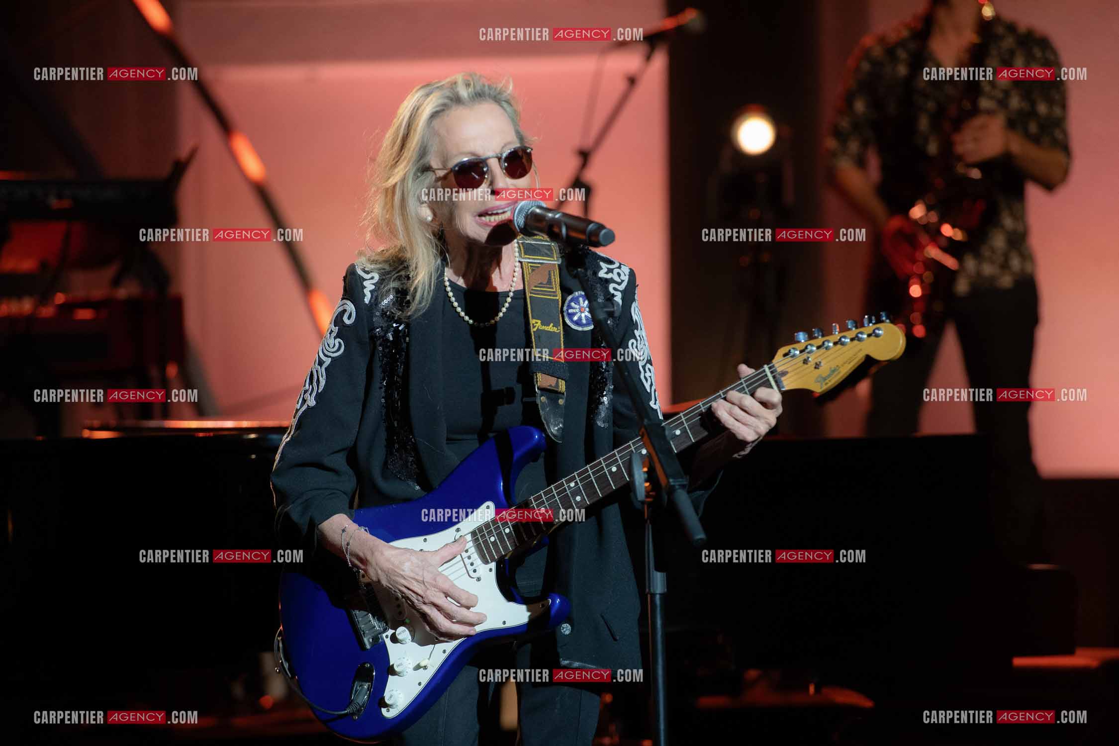 La chanteuse Véronique Sanson au festival de Ramatuelle pour sa dernière date de sa tournée d'été "Hasta Luego".      ( Exclusif )