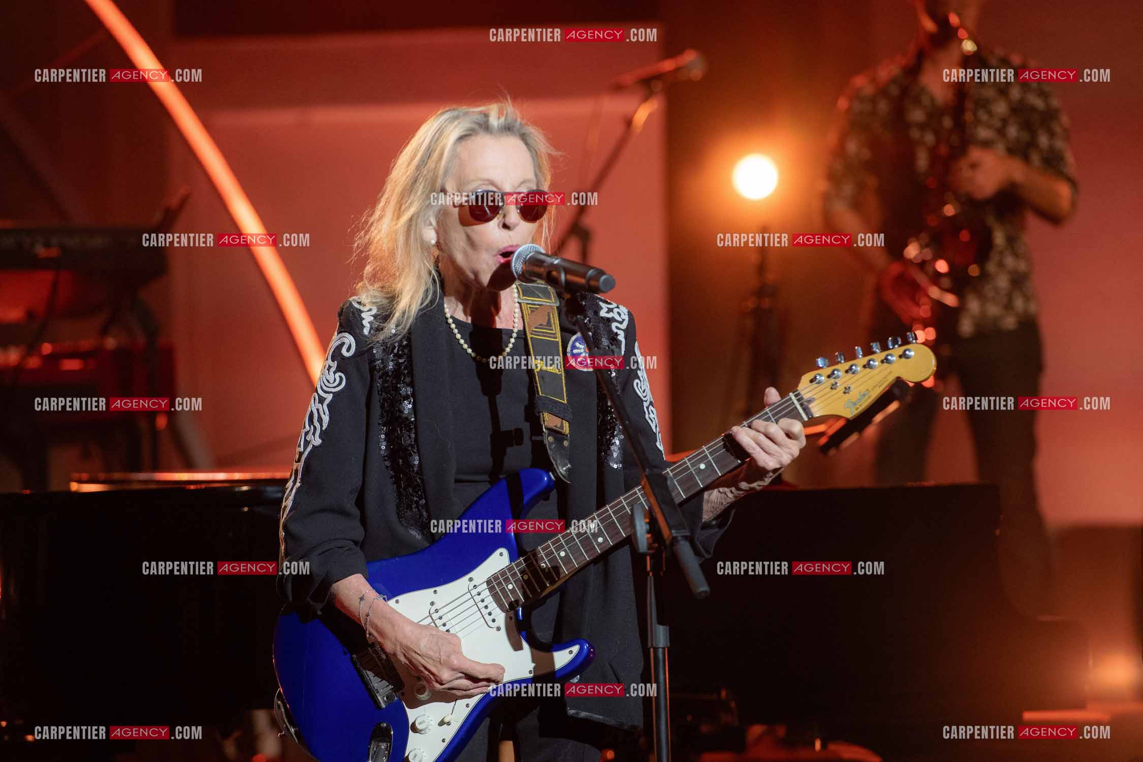 La chanteuse Véronique Sanson au festival de Ramatuelle pour sa dernière date de sa tournée d'été "Hasta Luego".      ( Exclusif )