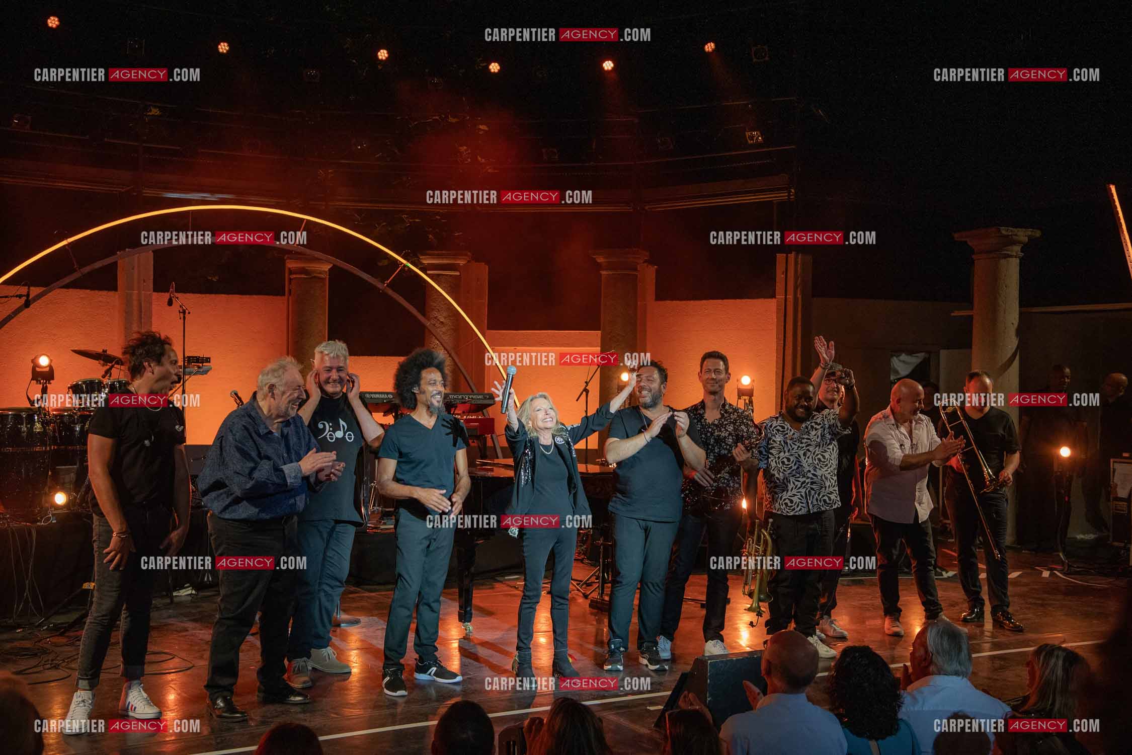 La chanteuse Véronique Sanson au festival de Ramatuelle pour sa dernière date de sa tournée d'été "Hasta Luego".      ( Exclusif )