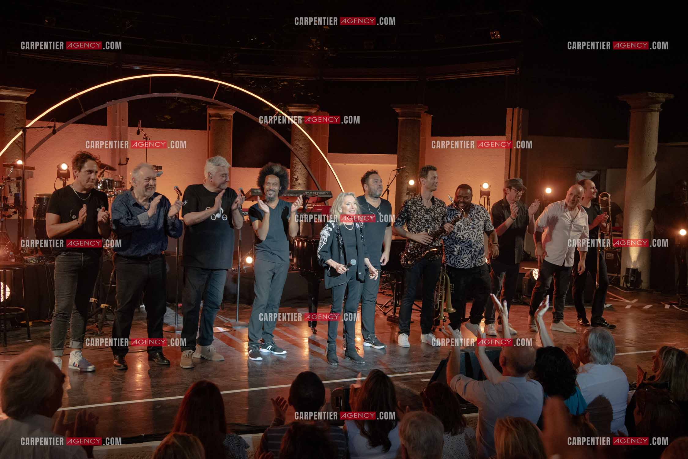 La chanteuse Véronique Sanson au festival de Ramatuelle pour sa dernière date de sa tournée d'été "Hasta Luego".    ( Exclusif )