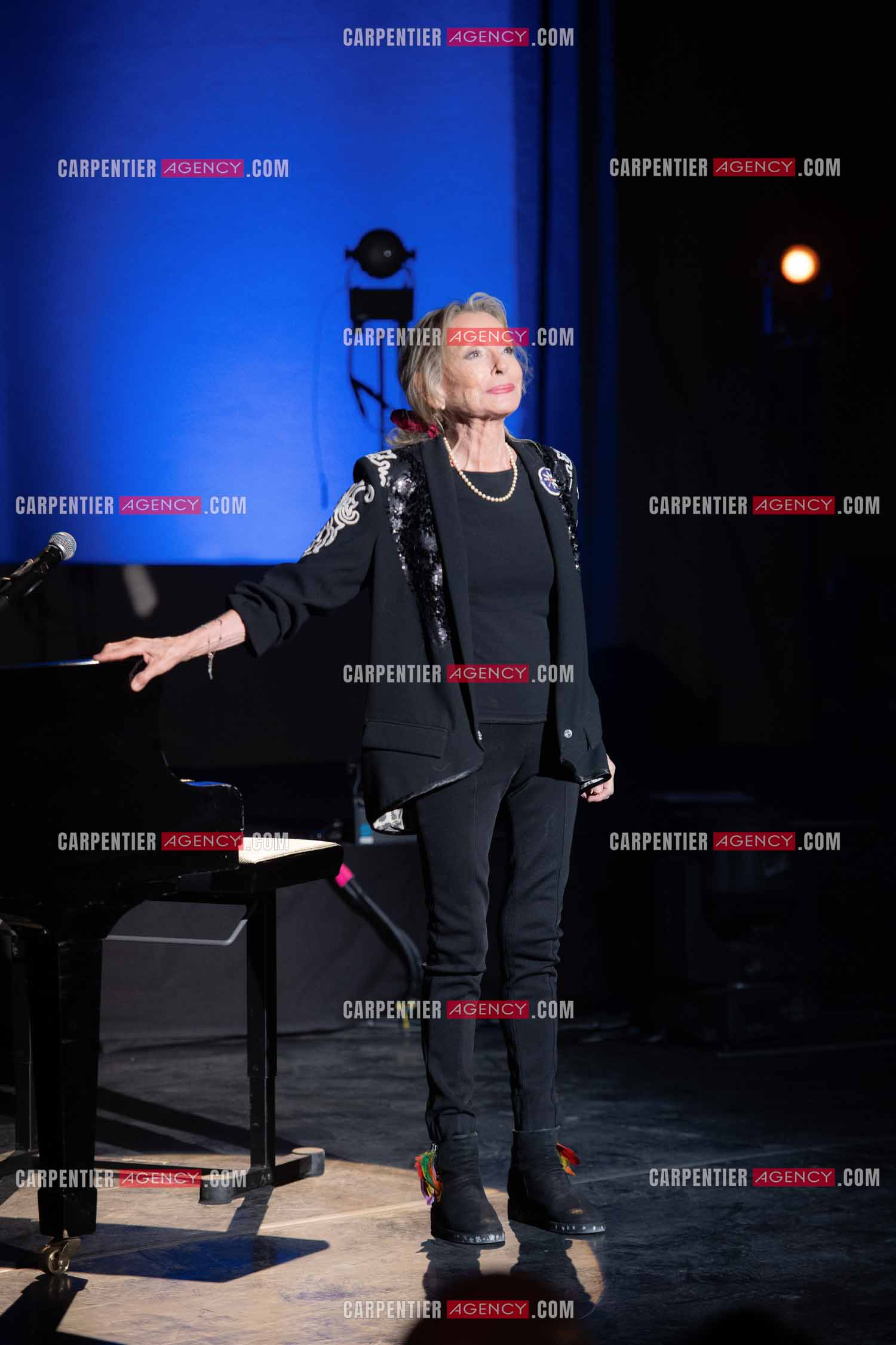 La chanteuse Véronique Sanson au festival de Ramatuelle pour sa dernière date de sa tournée d'été "Hasta Luego".      ( Exclusif )