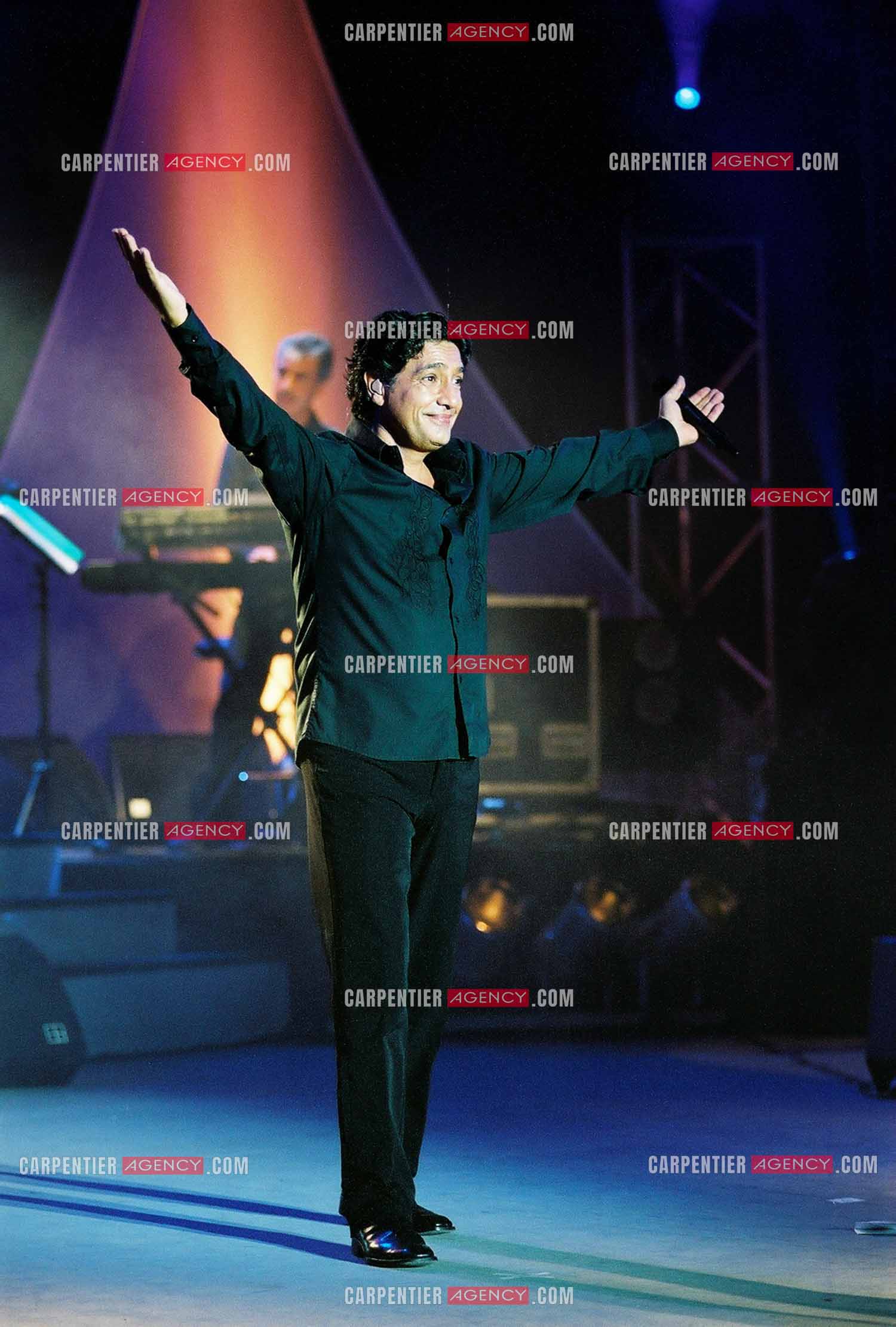 Le chanteur Frédéric François en concert sur l'ile de la Réunion pour le festival du Tampon.  ( Exclusif )