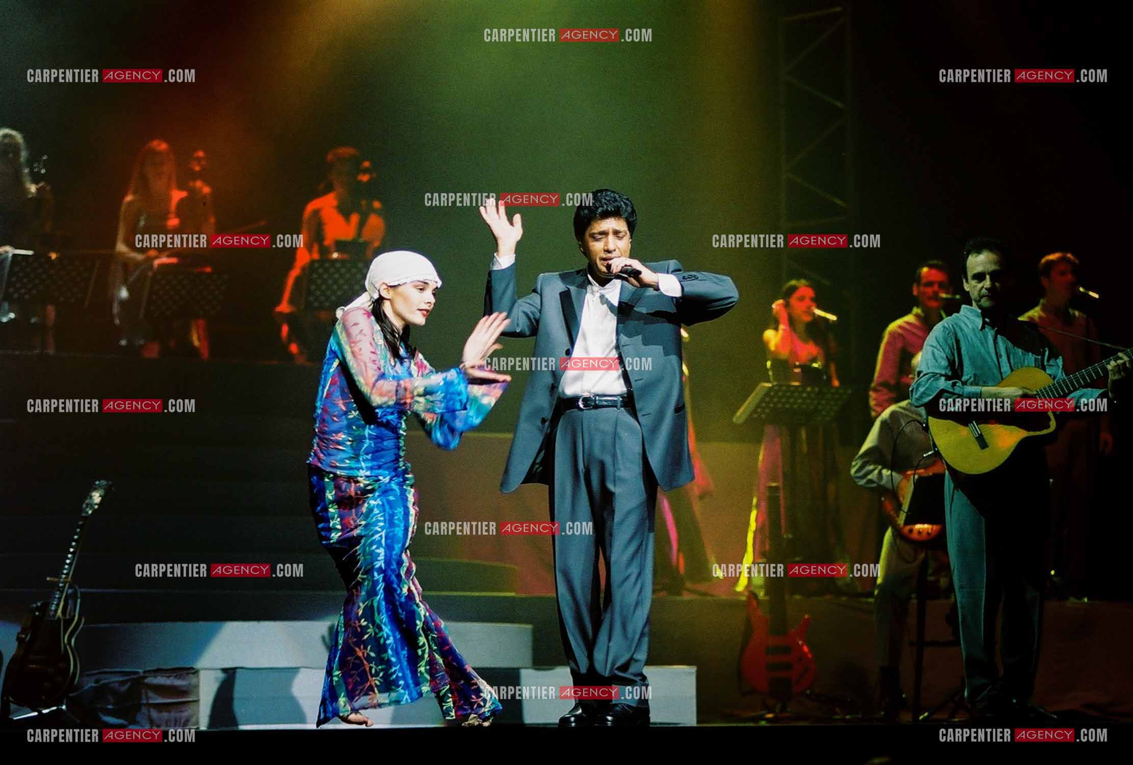 Le chanteur Frédéric François à l'Olympia du 10 au 19 mars 2000.  ( Exclusif )