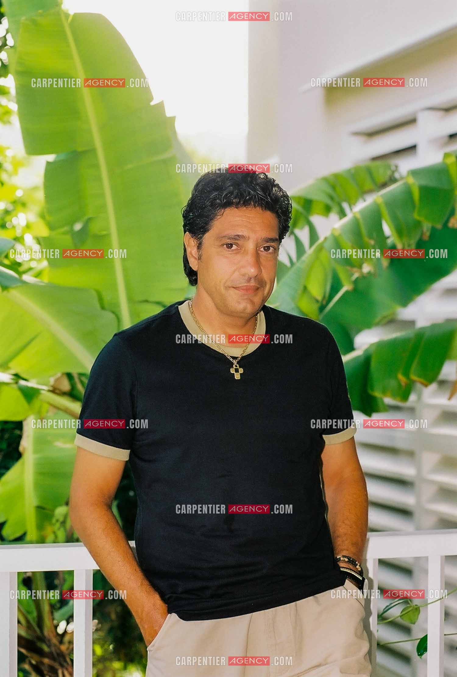 Le chanteur Frédéric François lors des escales de sa croisière aux Caraïbes en 2001.  ( Exclusif )