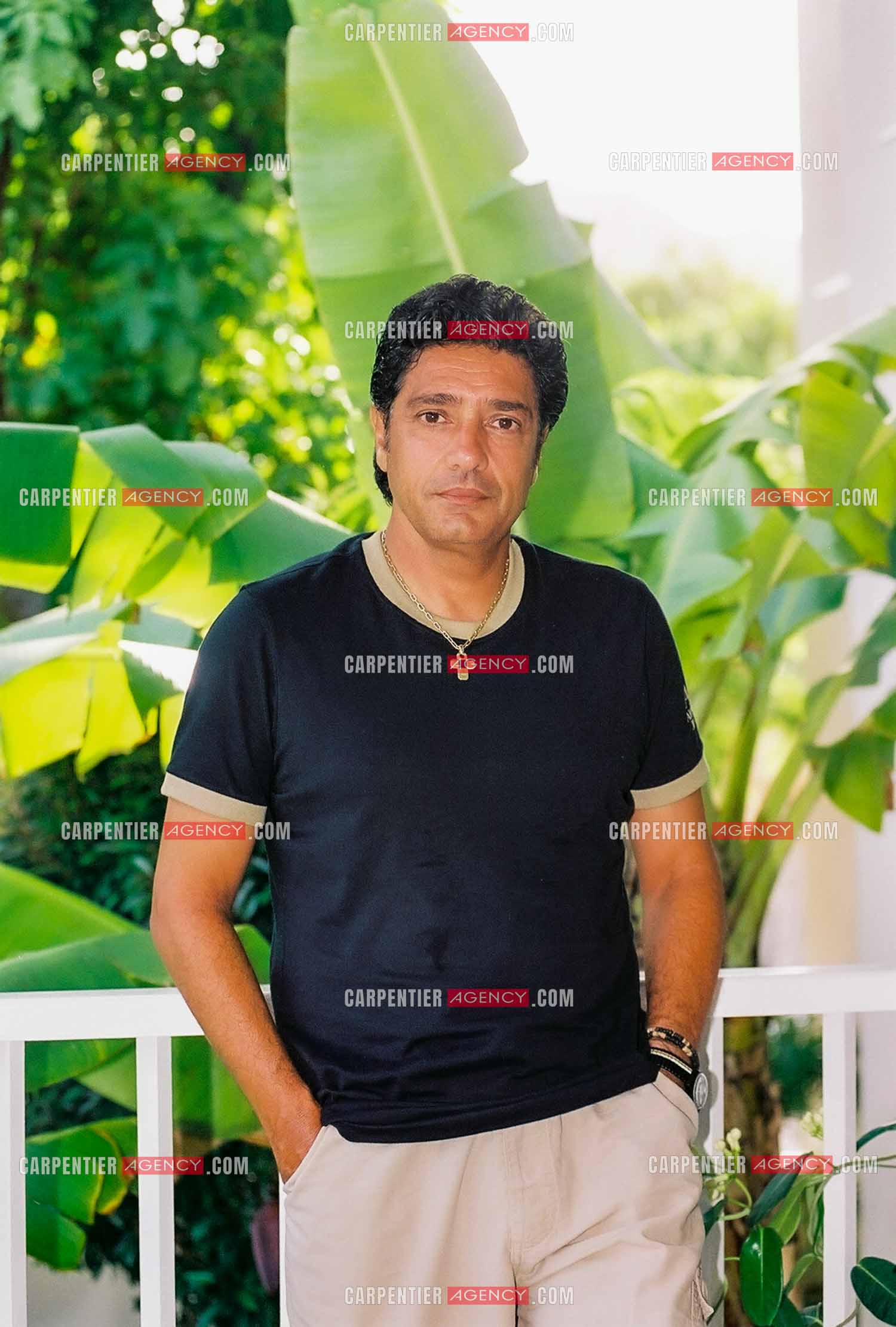 Le chanteur Frédéric François lors des escales de sa croisière aux Caraïbes en 2001.  ( Exclusif )