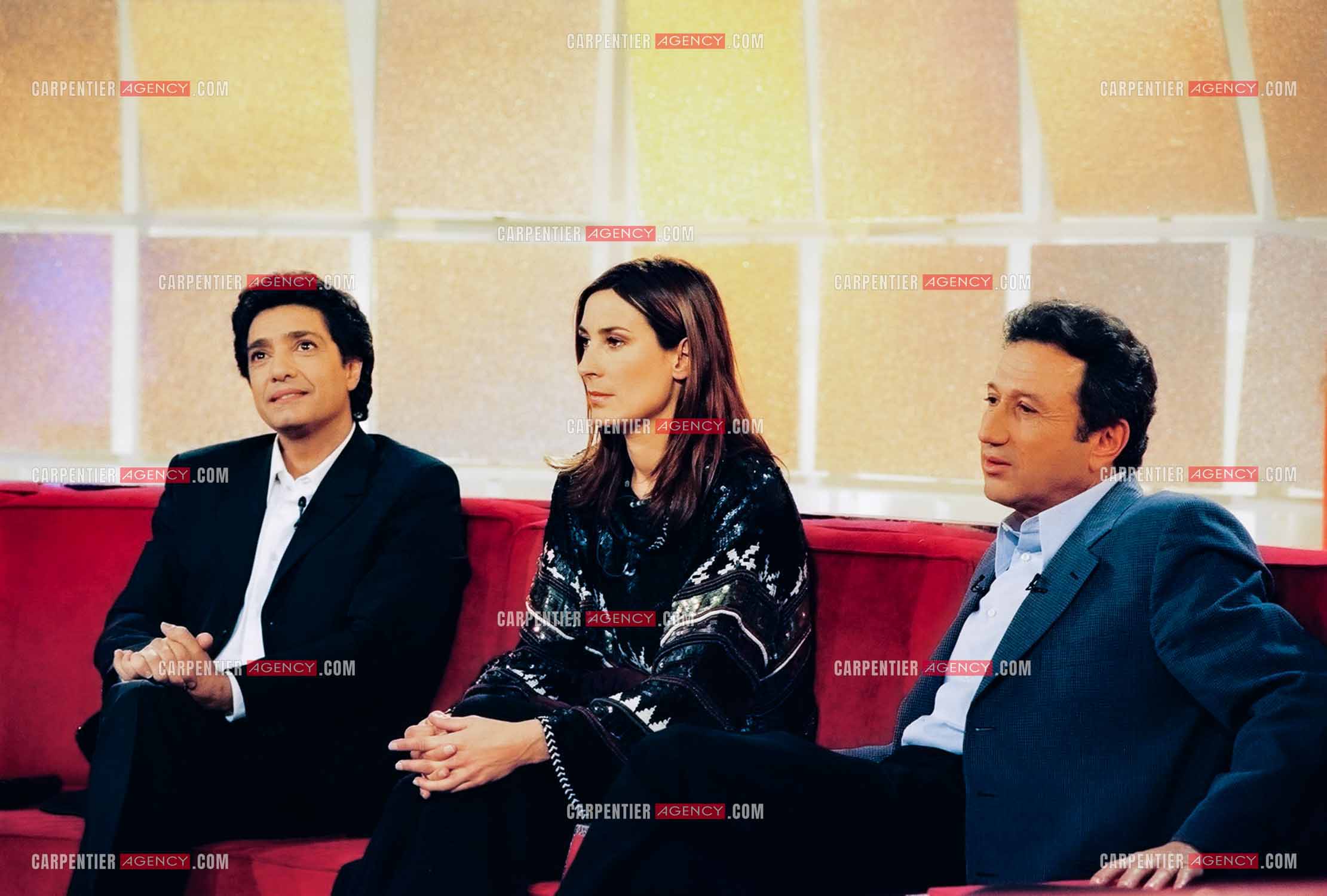 Le chanteur Frédéric François invité avec la chanteuse Zazie dans l'émission “Vivement dimanche prochain“ présentée par Michel Drucker.   ( Exclusif )