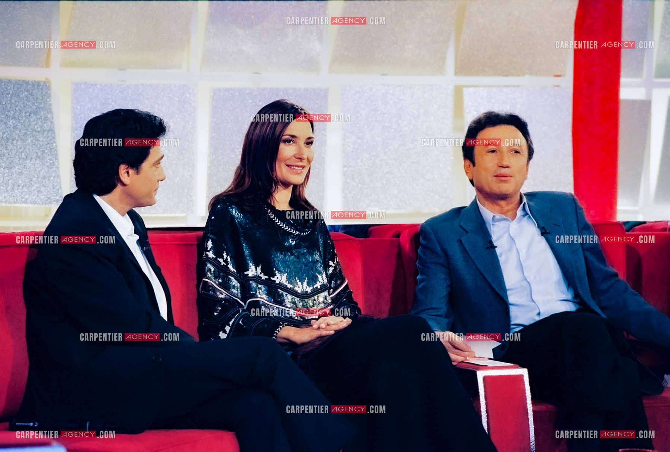 Le chanteur Frédéric François invité avec la chanteuse Zazie dans l'émission “Vivement dimanche prochain“ présentée par Michel Drucker.   ( Exclusif )