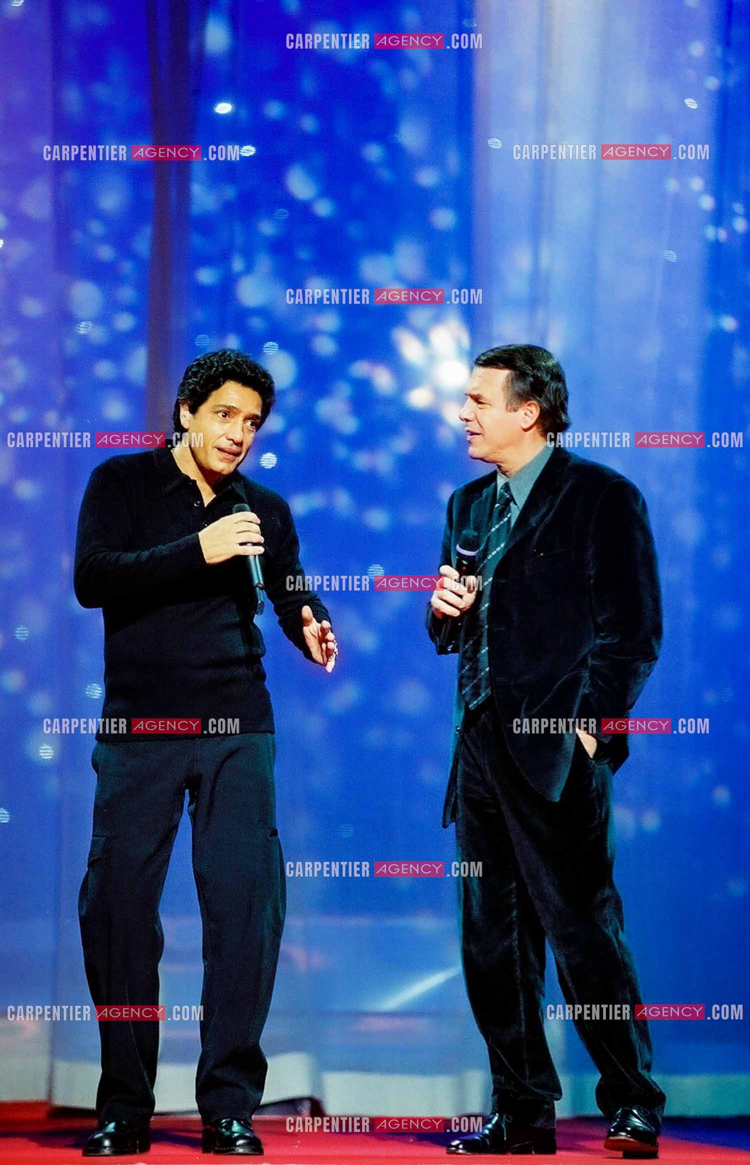 RTL Télévision rend hommage à Frédéric François autour de sa famille et ses amis. Frédéric et son ami Salvatore Adamo.  ( Exclusif )