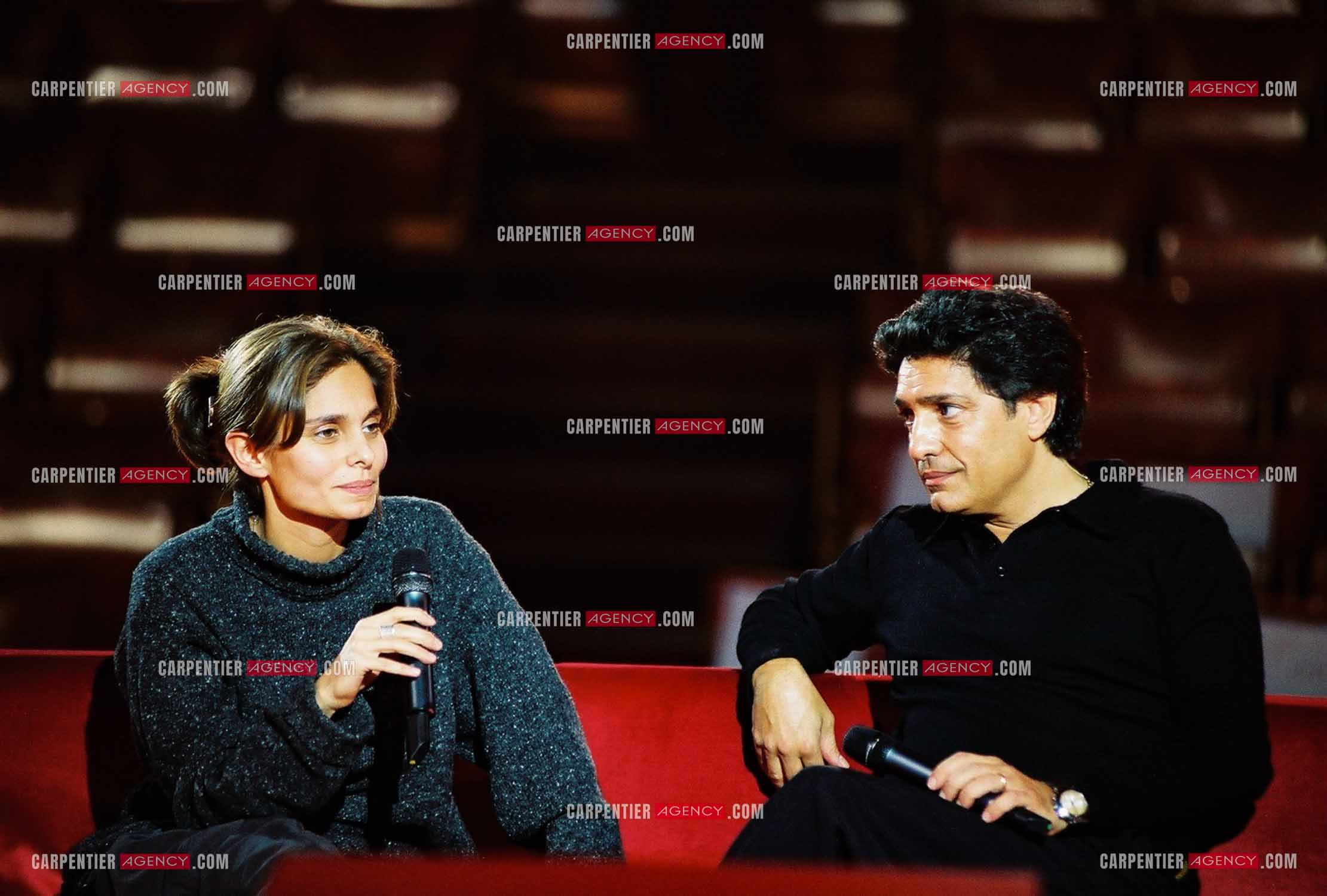 RTL Télévision rend hommage à Frédéric François autour de sa famille et ses amis. Frédéric avec sa ainée Gloria.   ( Exclusif )