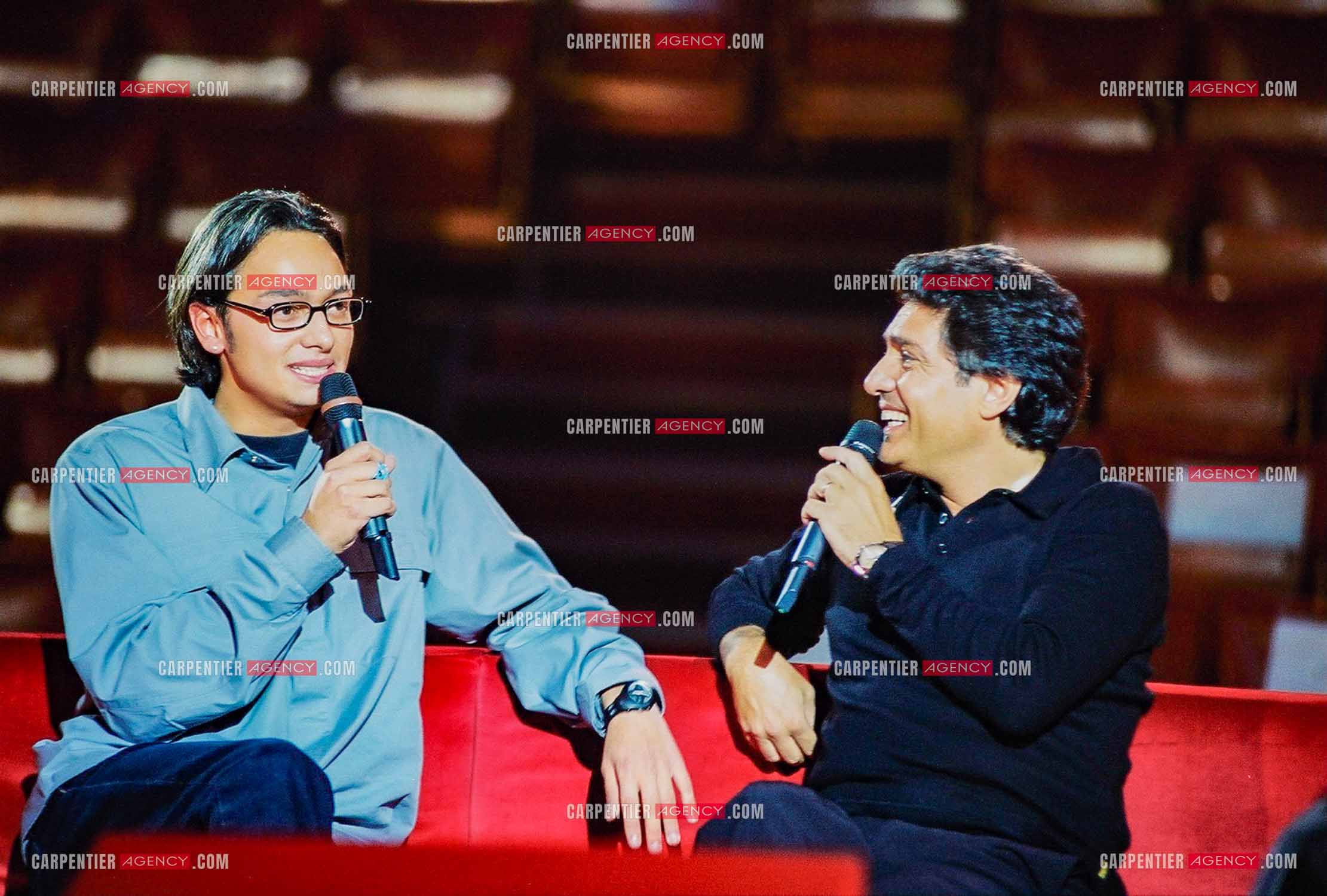 RTL Télévision rend hommage à Frédéric François autour de sa famille et ses amis. Frédéric et son fils Anthony.   ( Exclusif )