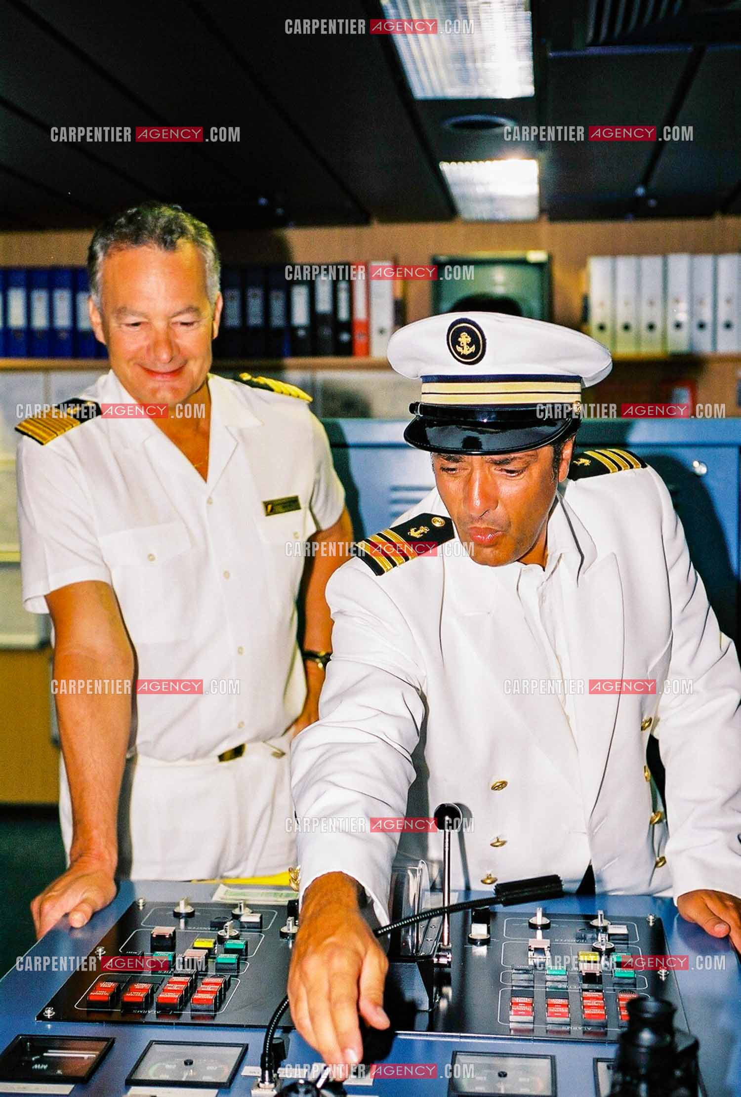 Le chanteur Frédéric François lors des escales de sa croisière aux Caraïbes en 2001.  ( Exclusif )