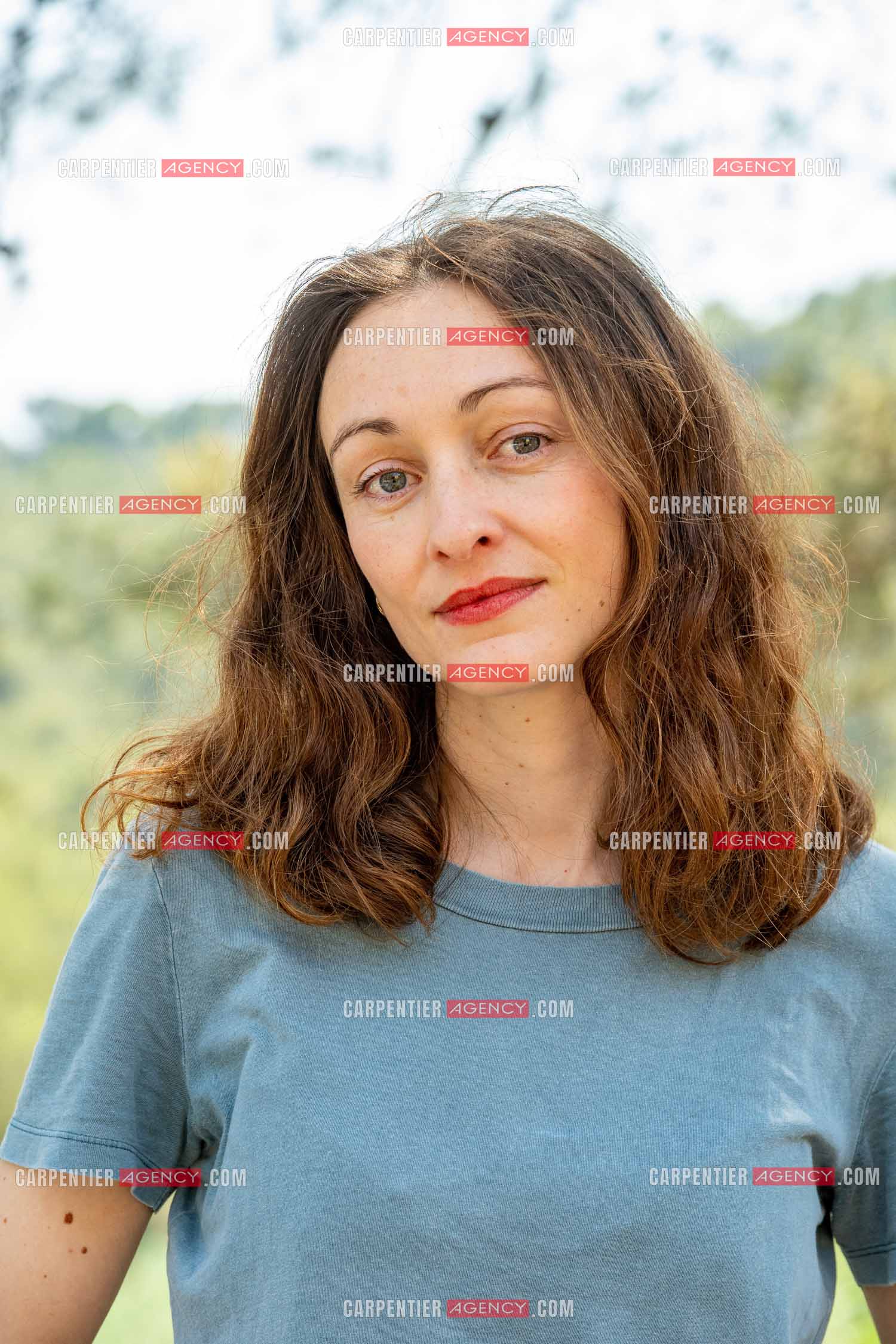 L'actrice et metteur en scène Delphine Hecquet a  Châteauvallon dans le Var.    ( Exclusif )