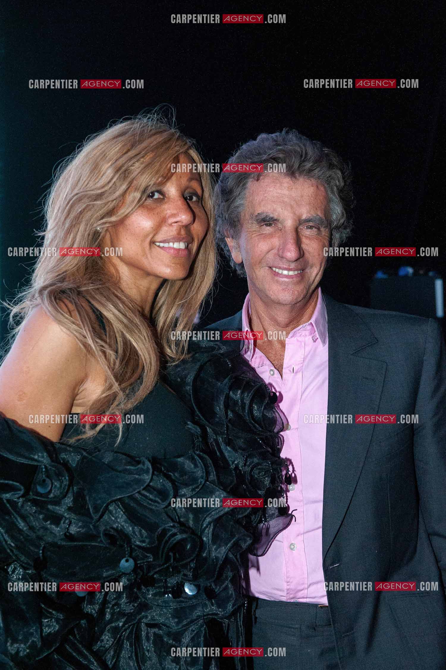 Soirée de Cathy et David Guetta  "F*** Me, I'm famous" au Zénith de Paris en 2010. Cathy Guetta et le Ministre Jack Lang.     ( Exclusif )