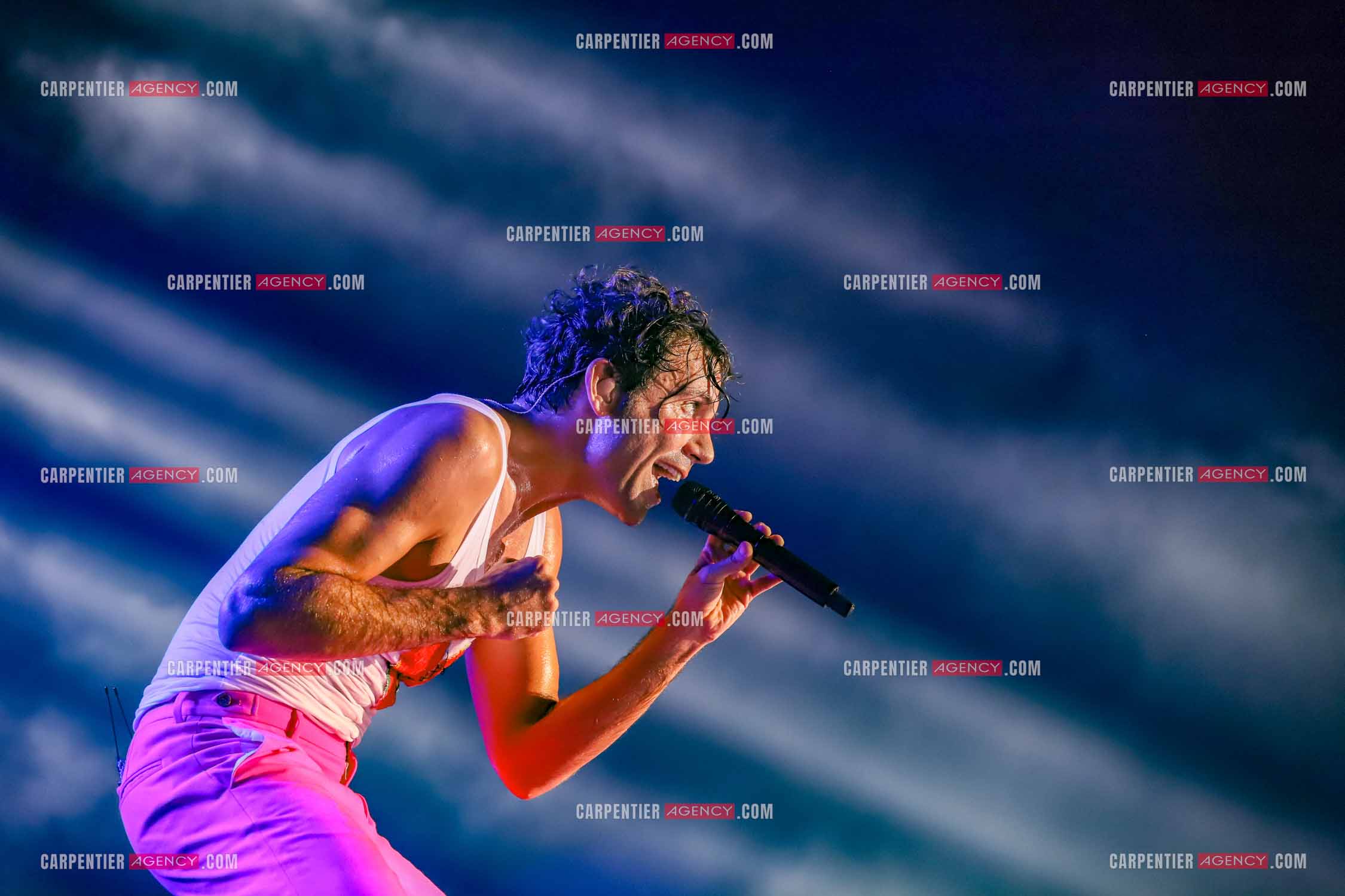 Le chanteur Mika en concert sur les plages du Mourillon.     ( Exclusif )