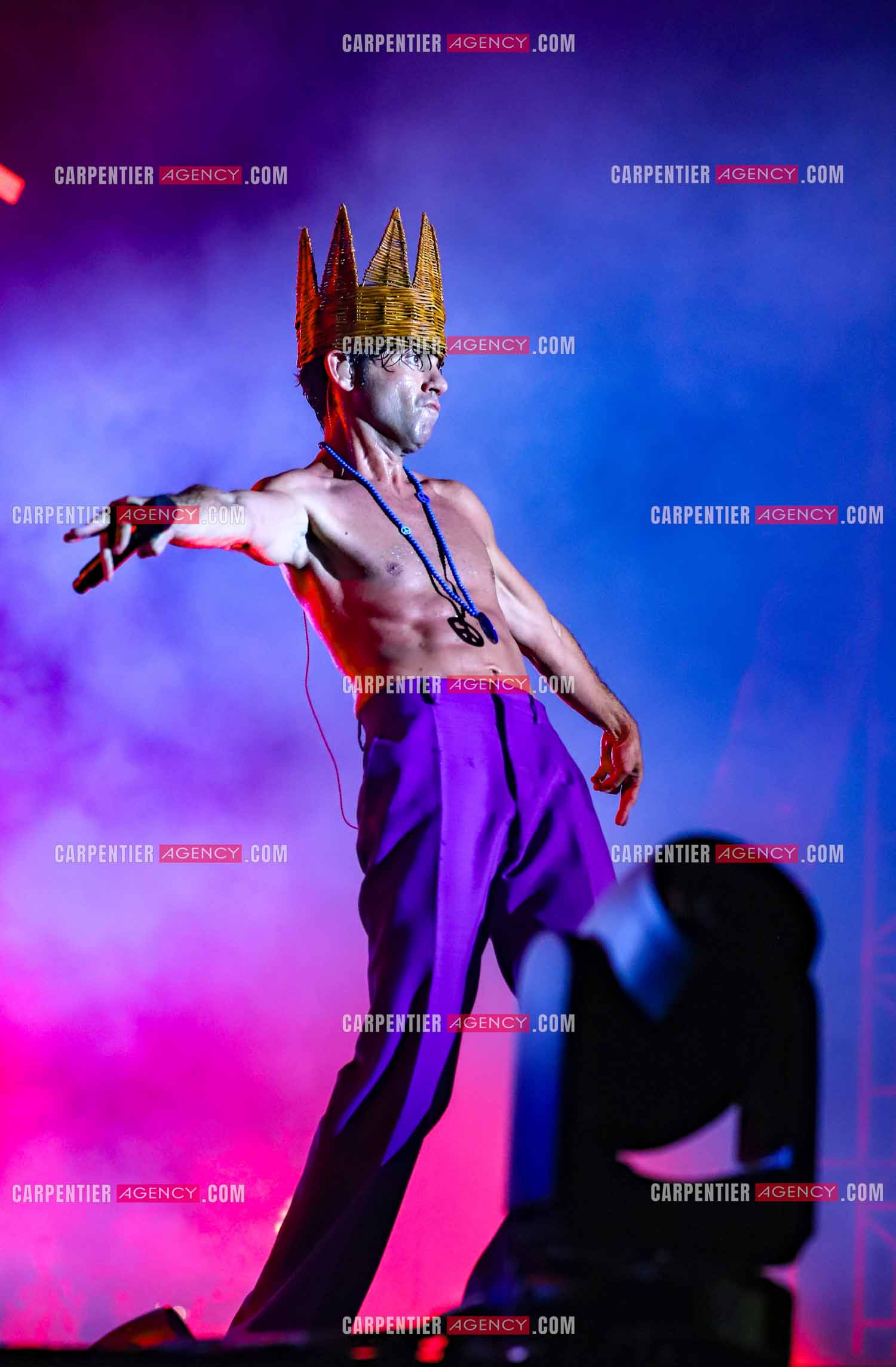 Le chanteur Mika en concert sur les plages du Mourillon.     ( Exclusif )