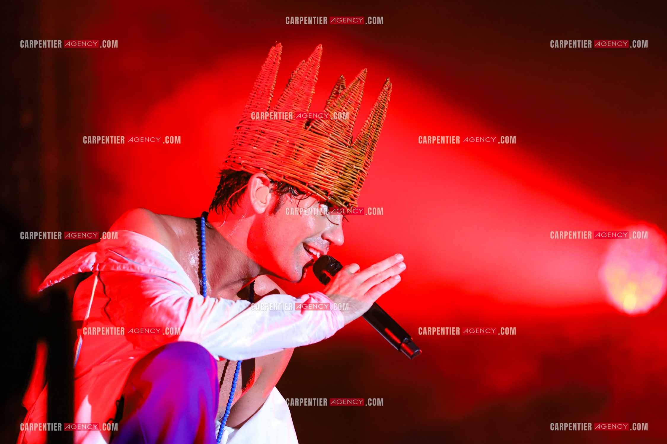 Le chanteur Mika en concert sur les plages du Mourillon.     ( Exclusif )