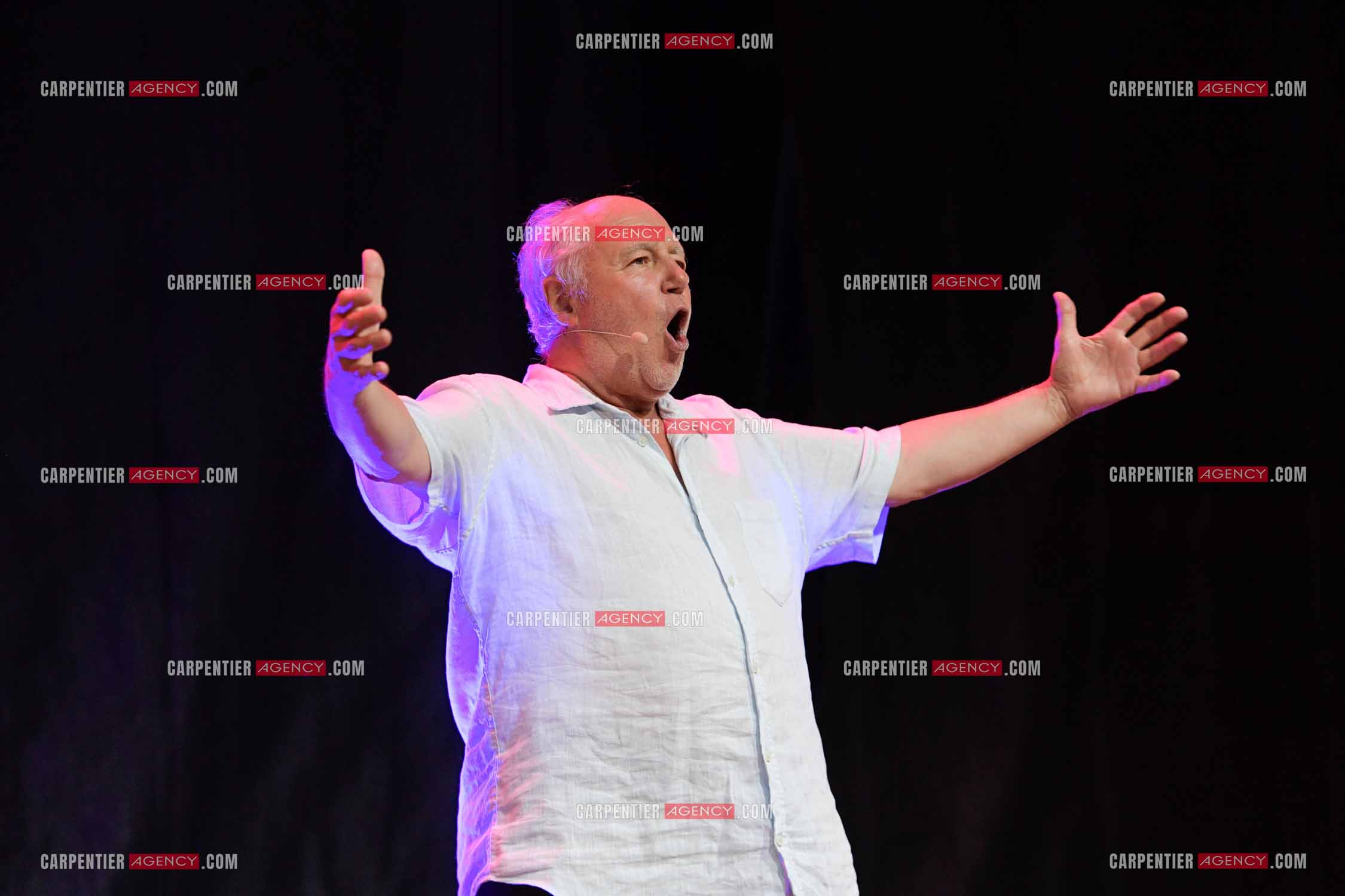 L'humoriste Marc Jolivet au parc Jourdan d'Aix en Provence. ( Exclusif )