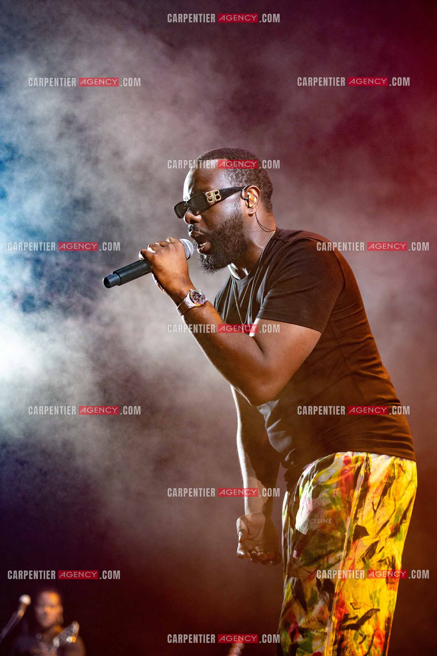 Le rappeur Maître Gim's en concert.