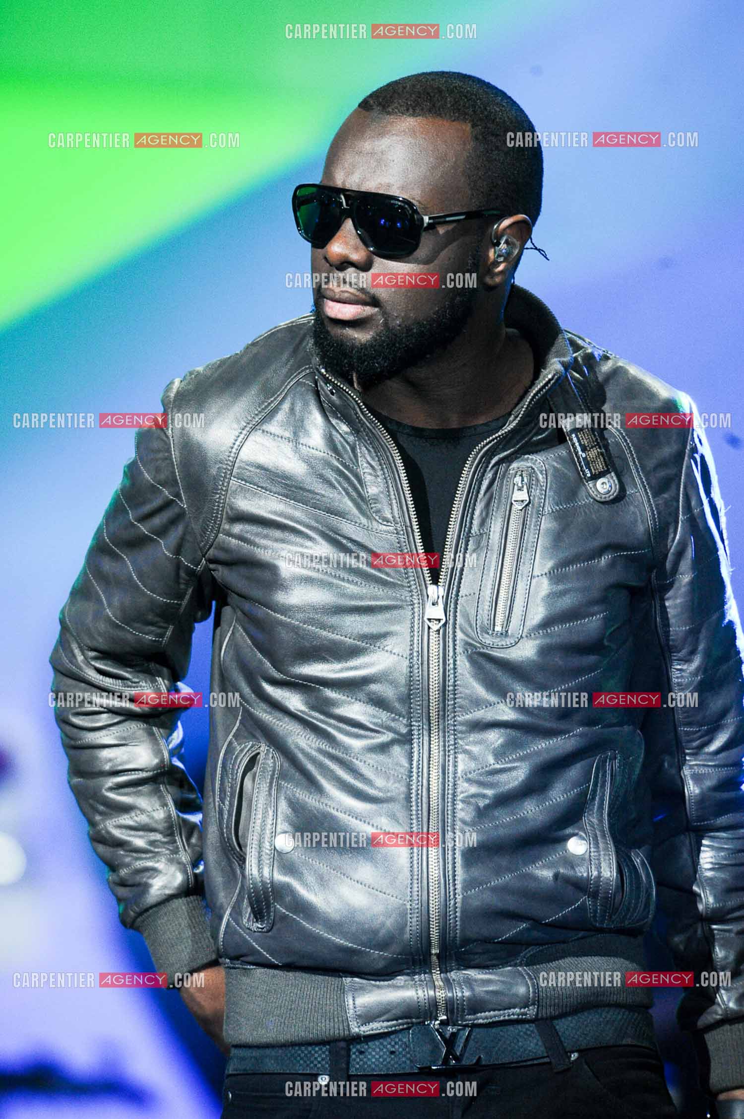 Le groupe SEXION D'ASSAUT avec son leader Maître Gim's aux Victoires de la musique en 2013 au Zénith de Paris.     ( Exclusif )