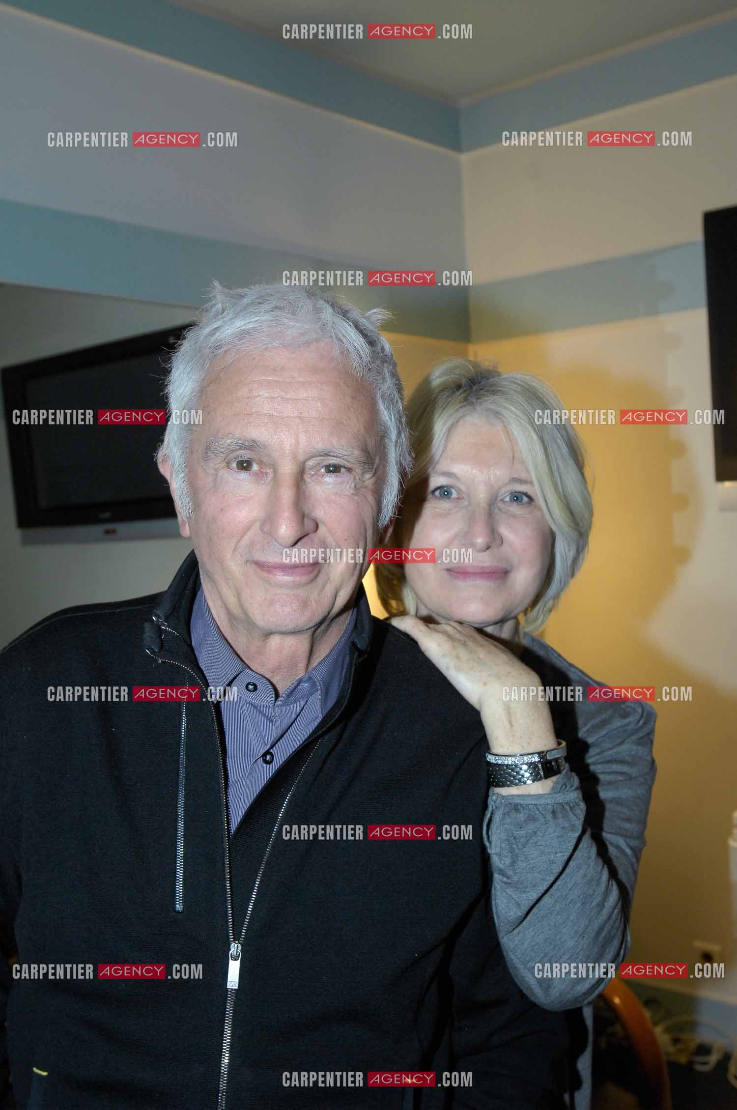 Le chanteur Marcel Amont et sa femme Marlène.  ( Exclusif )