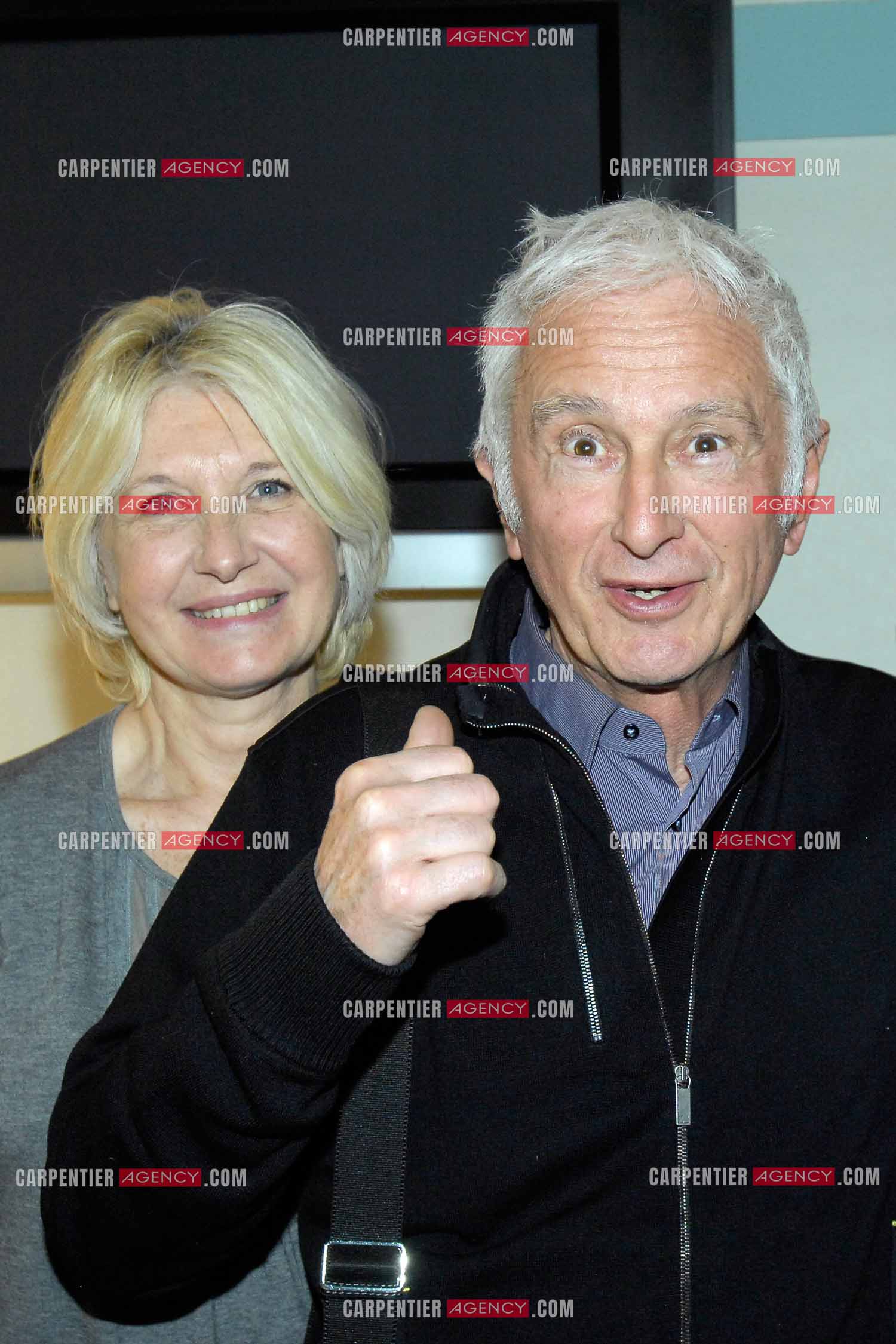 Le chanteur Marcel Amont et sa femme Marlène.  ( Exclusif )