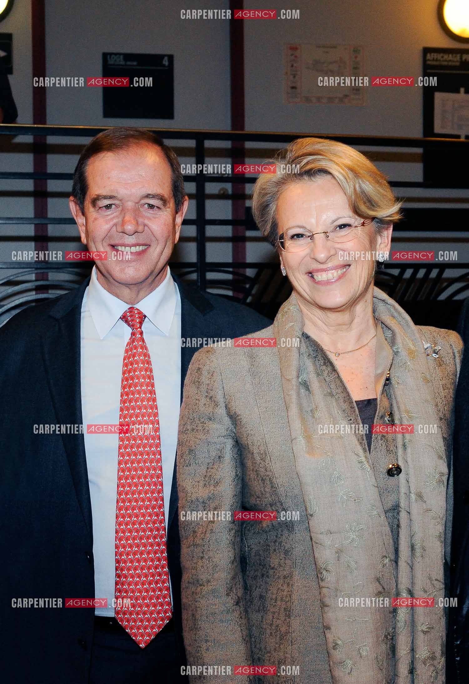 Michèle Alliot-Marie, l'ancienne ministre de la défense et son mari Patrick Ollier.  ( Exclusif )