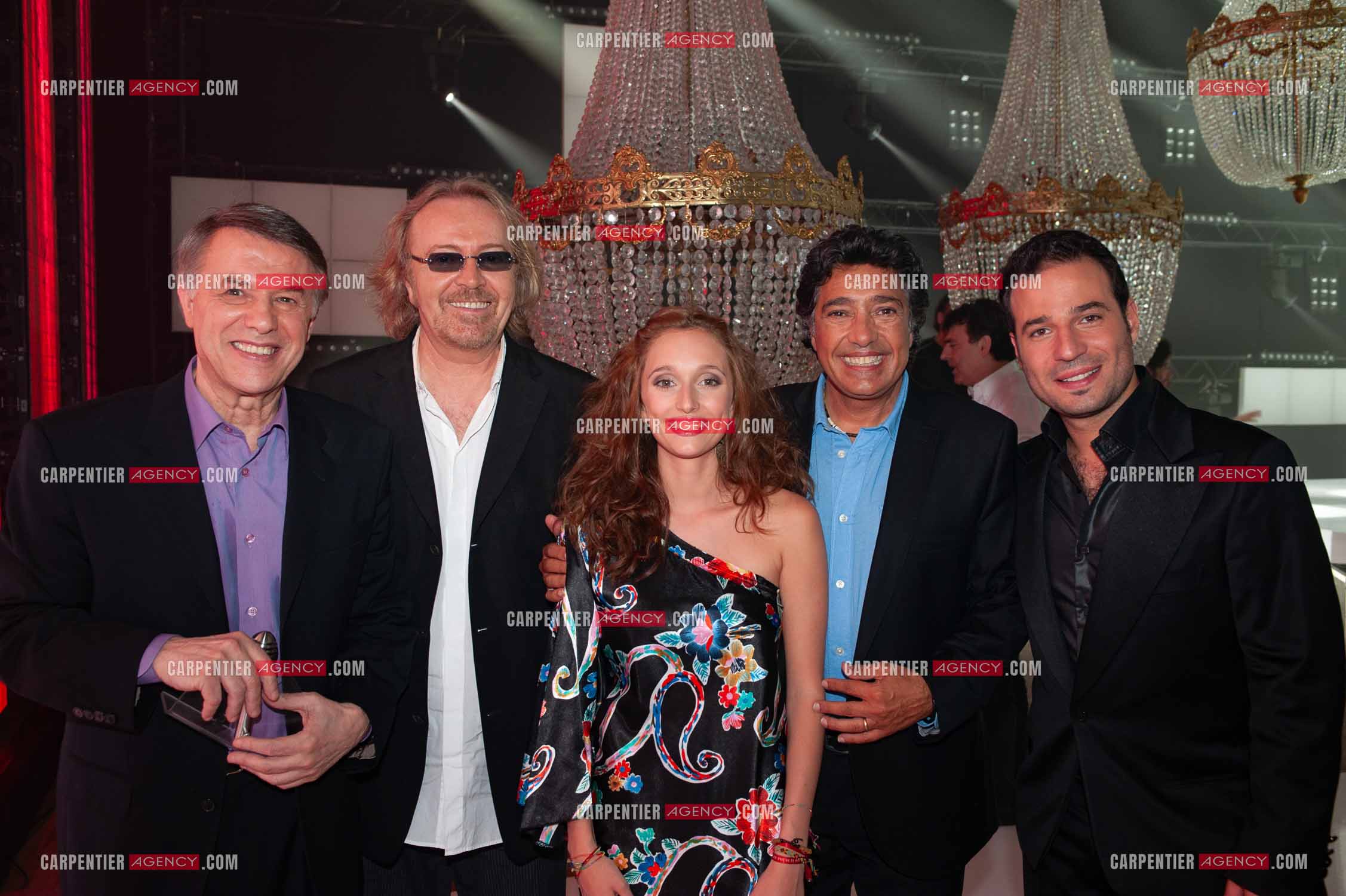 Émission spéciale en Belgique réunissant les Italianos Belges. Salvatore Adamo, Frédéric François et sa fille Victoria et Mario Barravecchia.                      ( Exclusif )                                   Photos complémentaires sur le site www.carpentieragency.com