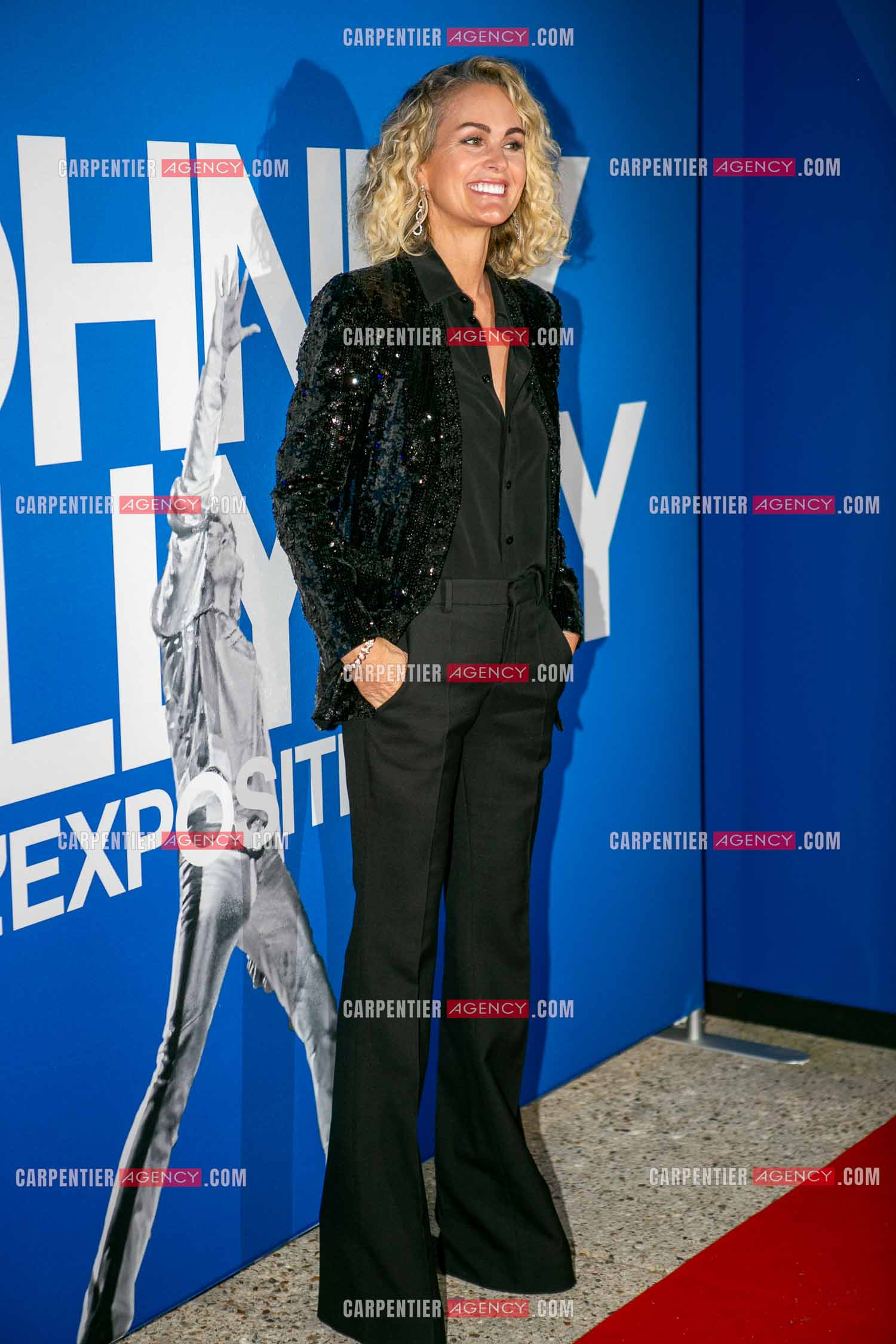 Inauguration de l'exposition sur Johnny Hallyday au Parc des Expositions de la Porte de Versailles. Laeticia Hallyday.